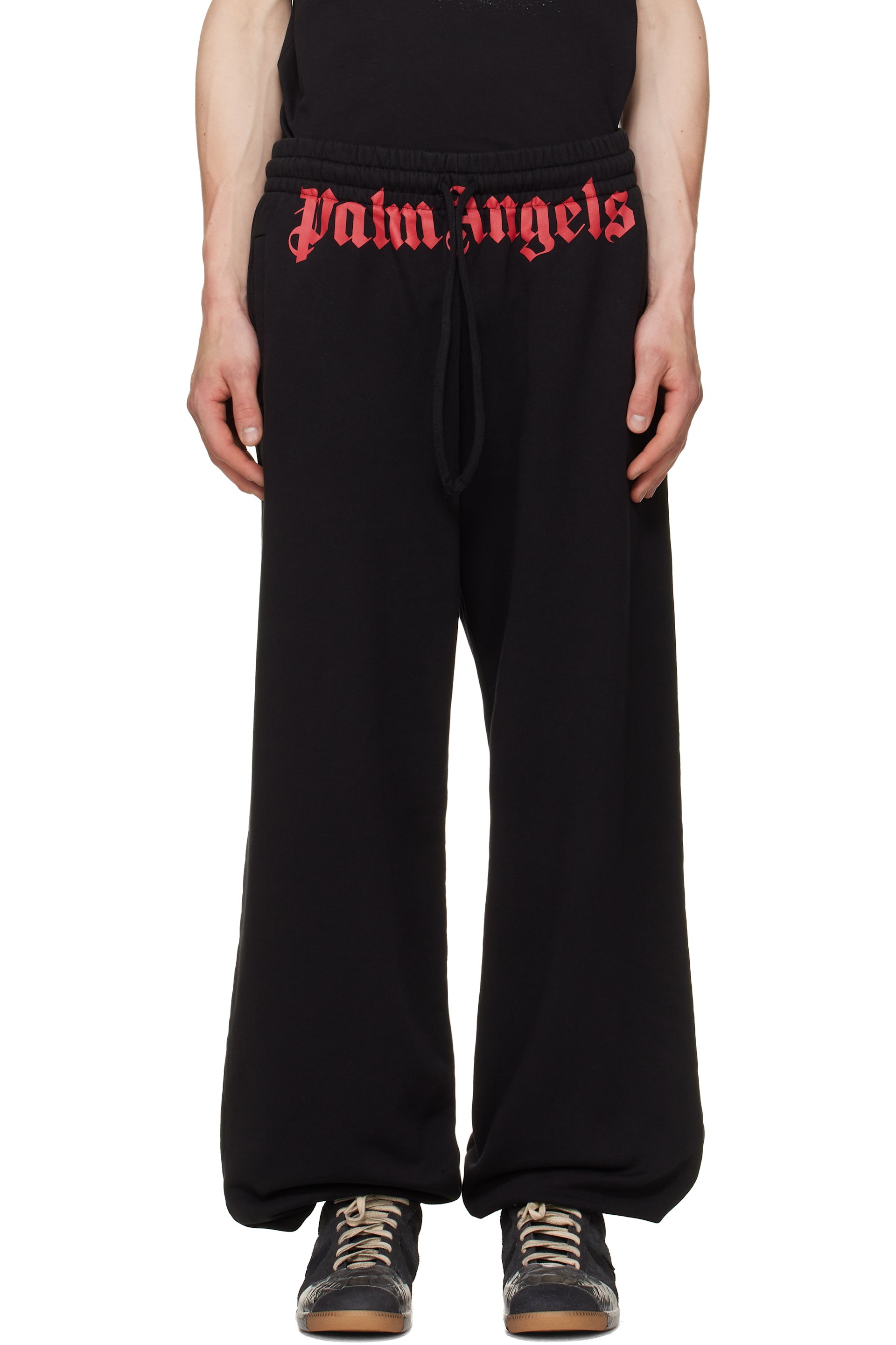 Palm Angels - Black Waist Logo Sweatpants