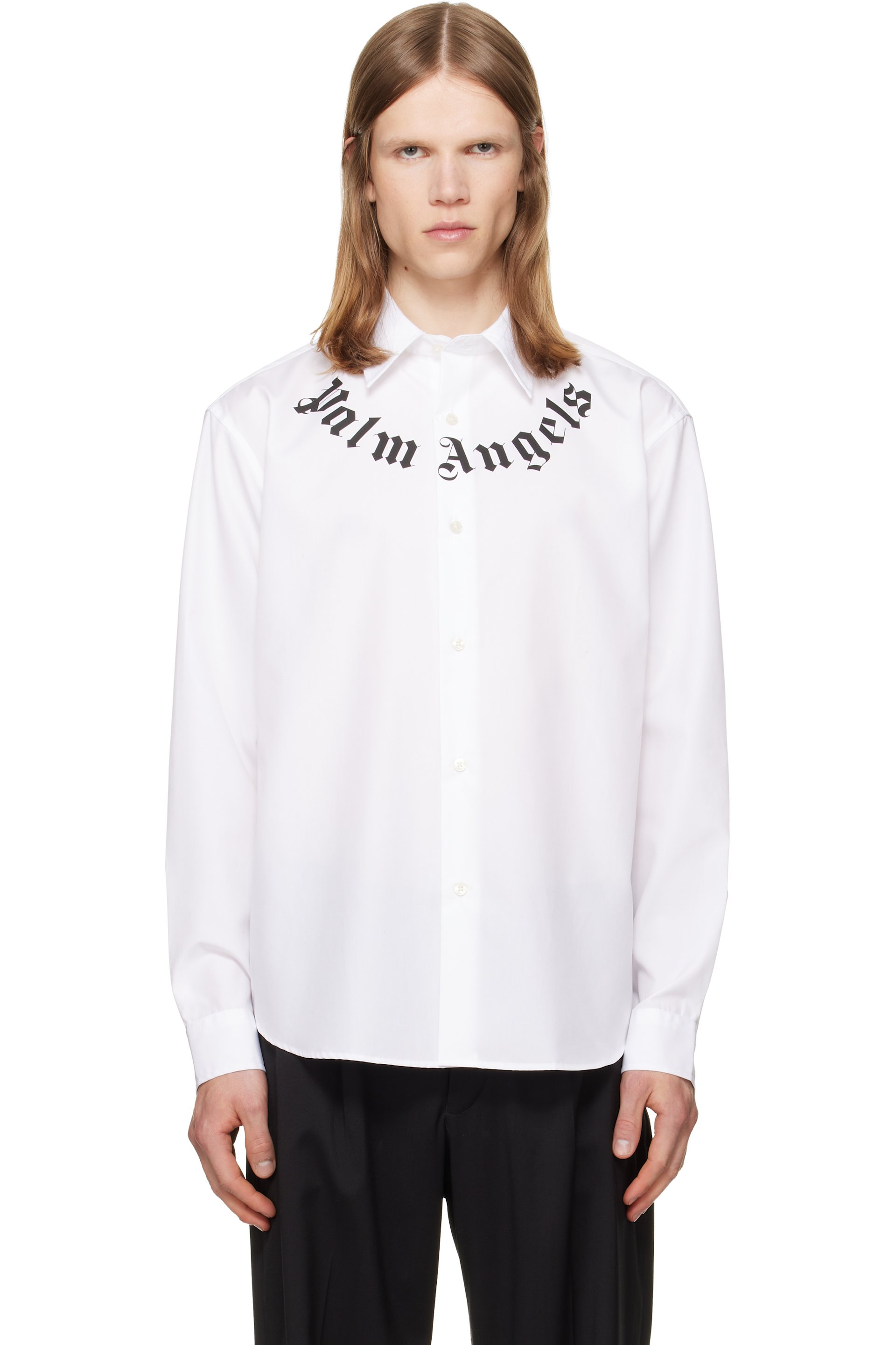 Palm Angels - Chemise blanche à logo