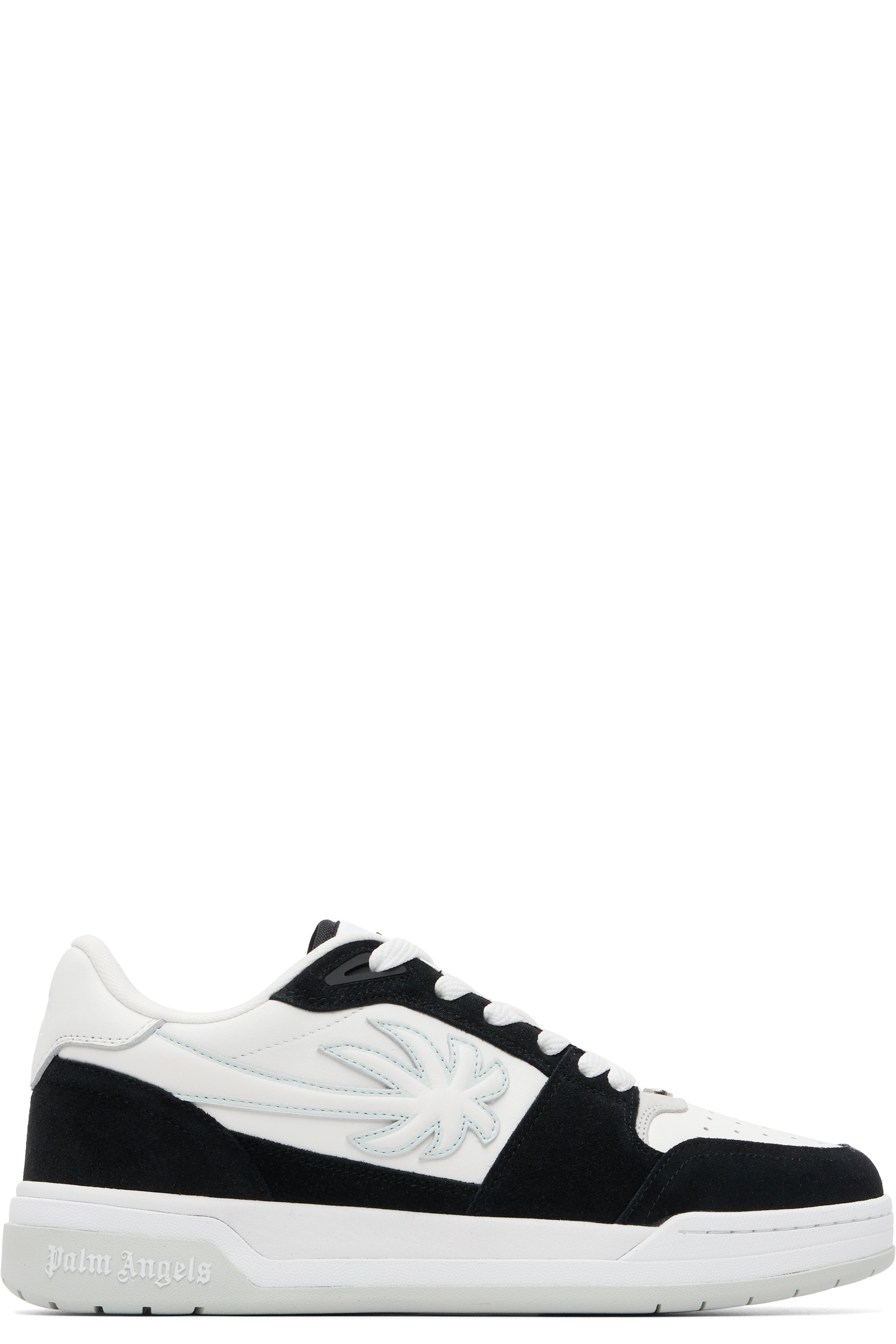 Palm Angels - Baskets de basketball blanches à image à logo