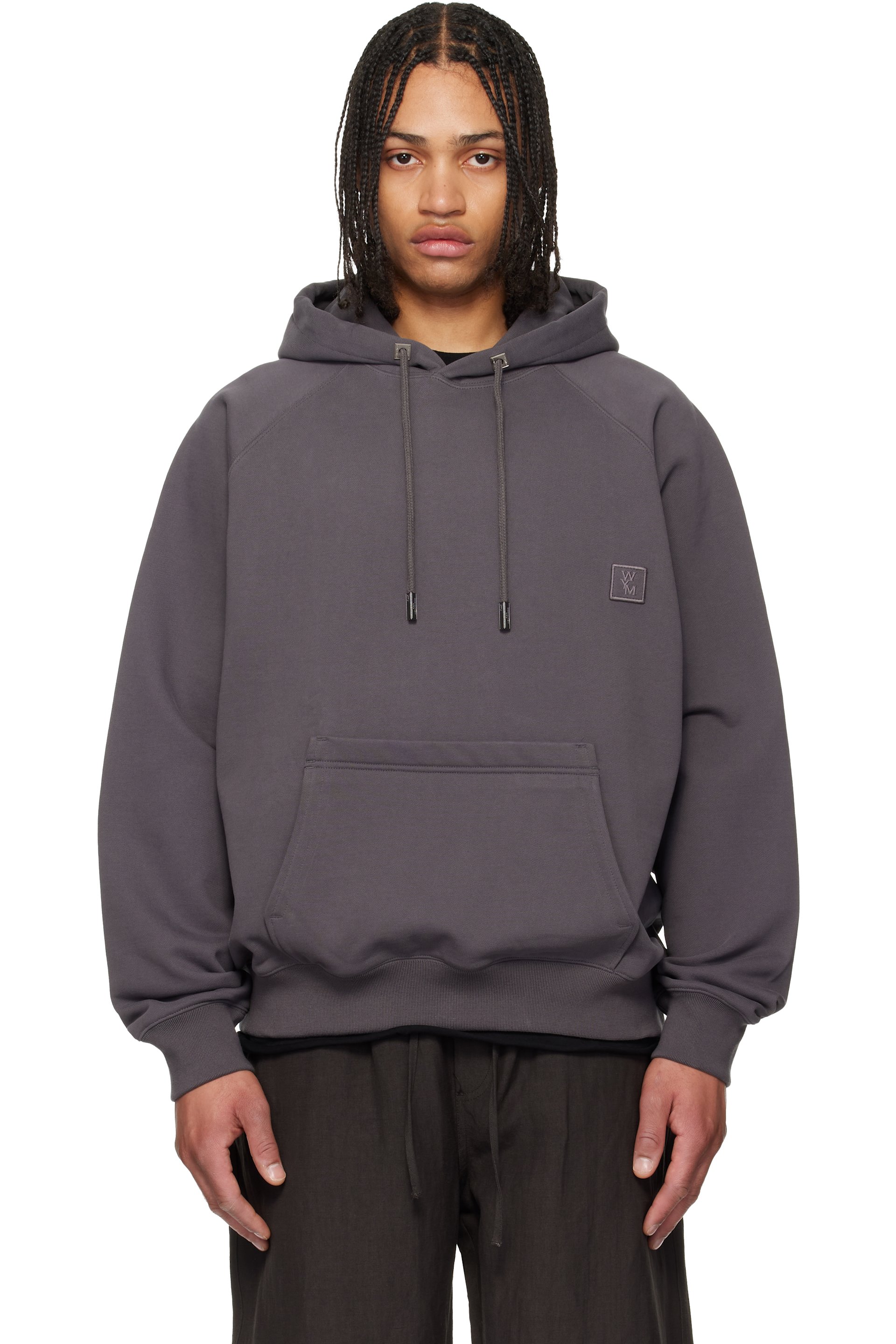 WOOYOUNGMI - Gray New Back Logo Hoodie