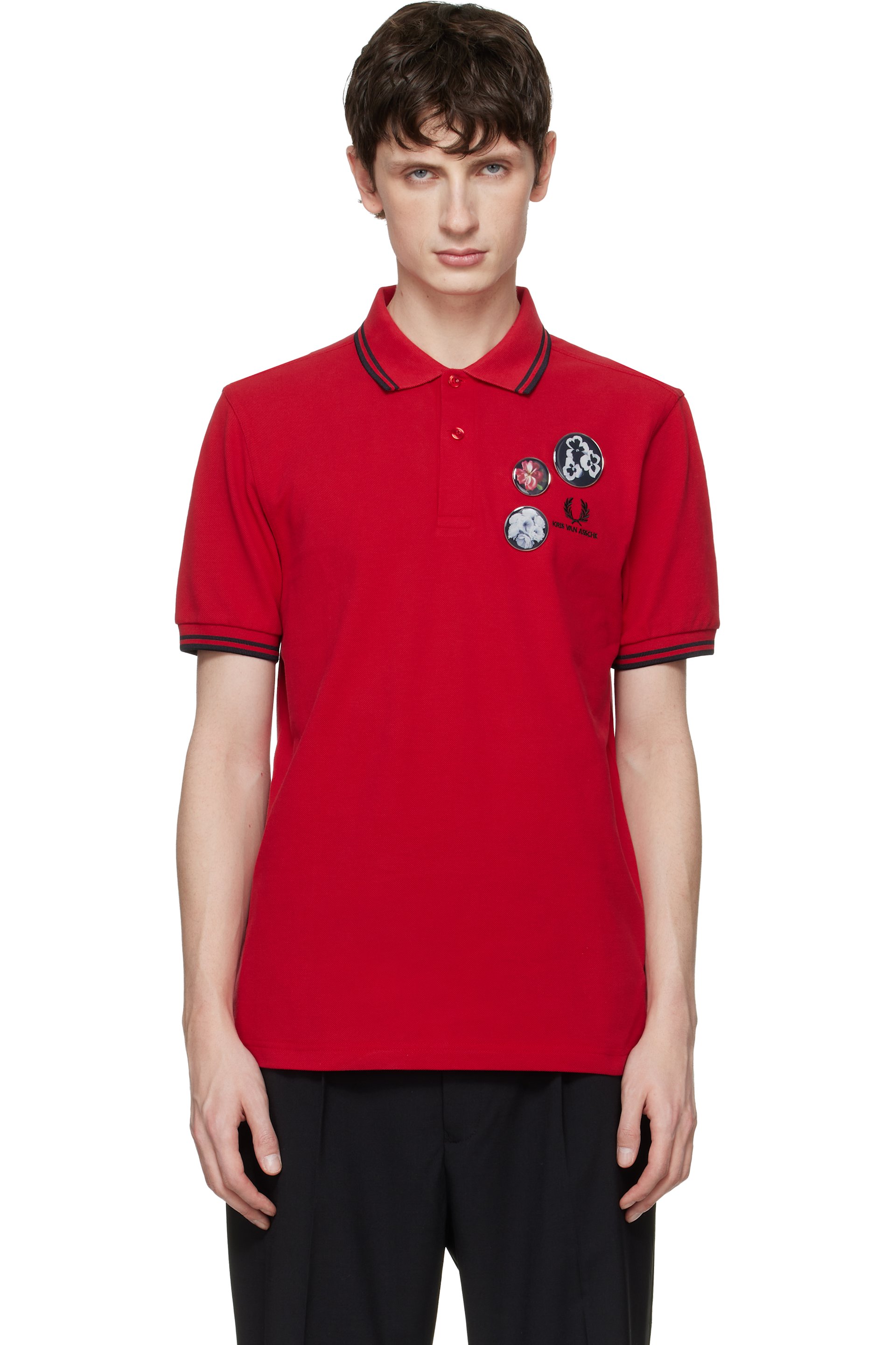 Fred Perry - Red Kris Van Assche Edition KVA Fred Perry Polo