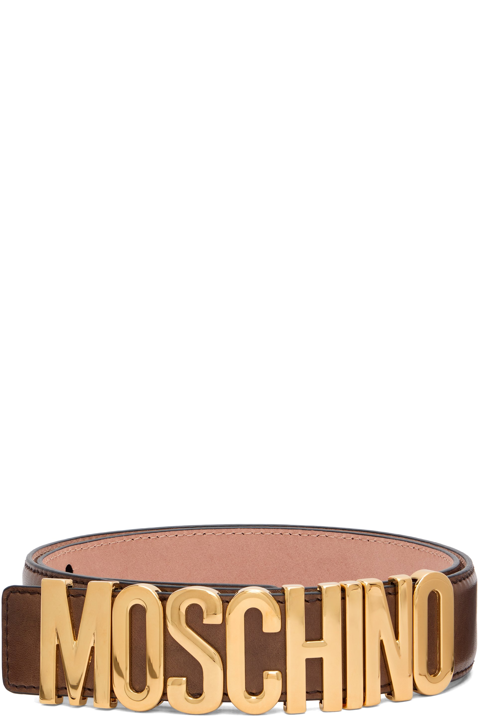 Moschino - Brown Logo Hardware Belt