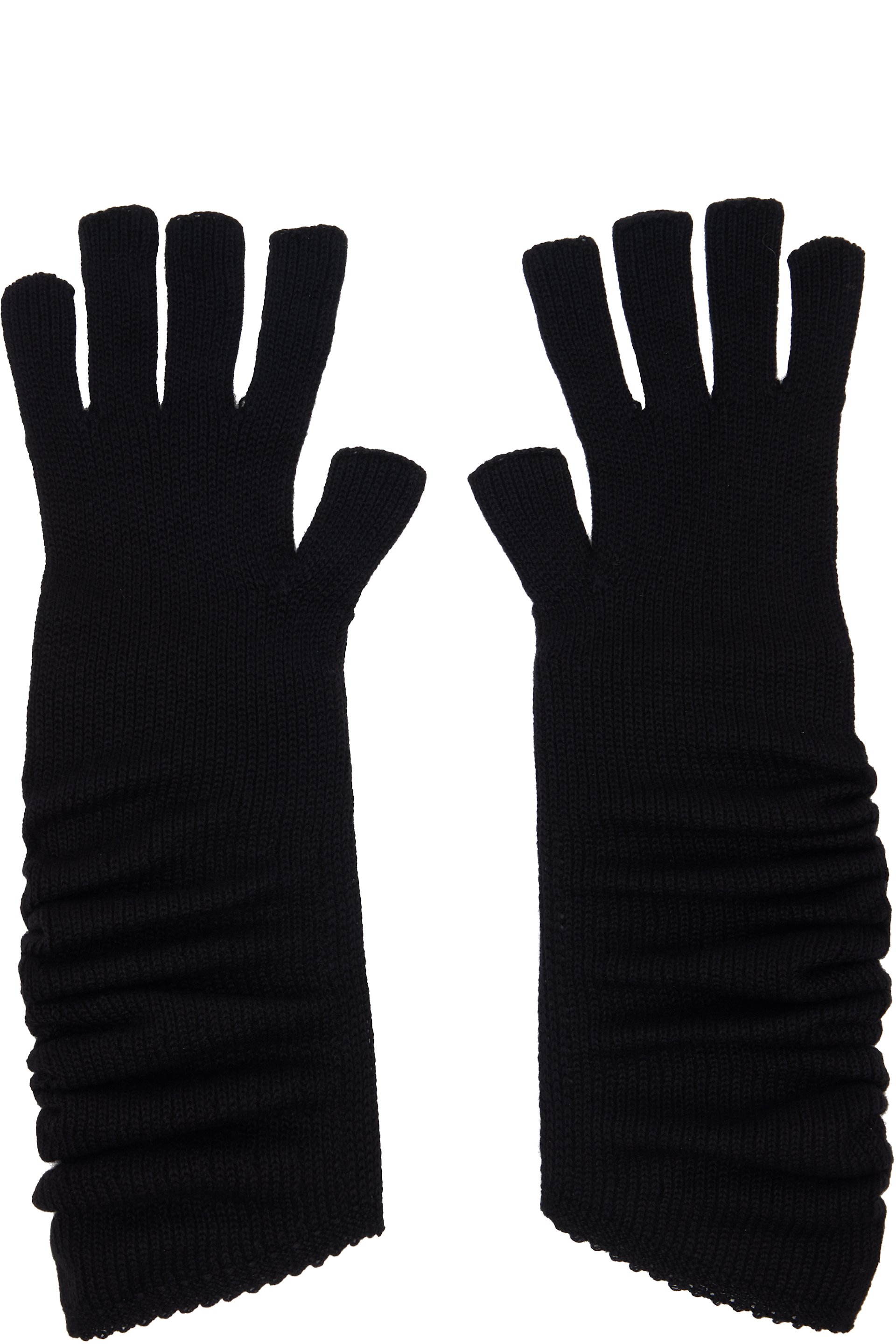 HOMME PLISSÉ ISSEY MIYAKE - 黑色 Cashmere Winter Gear 手套