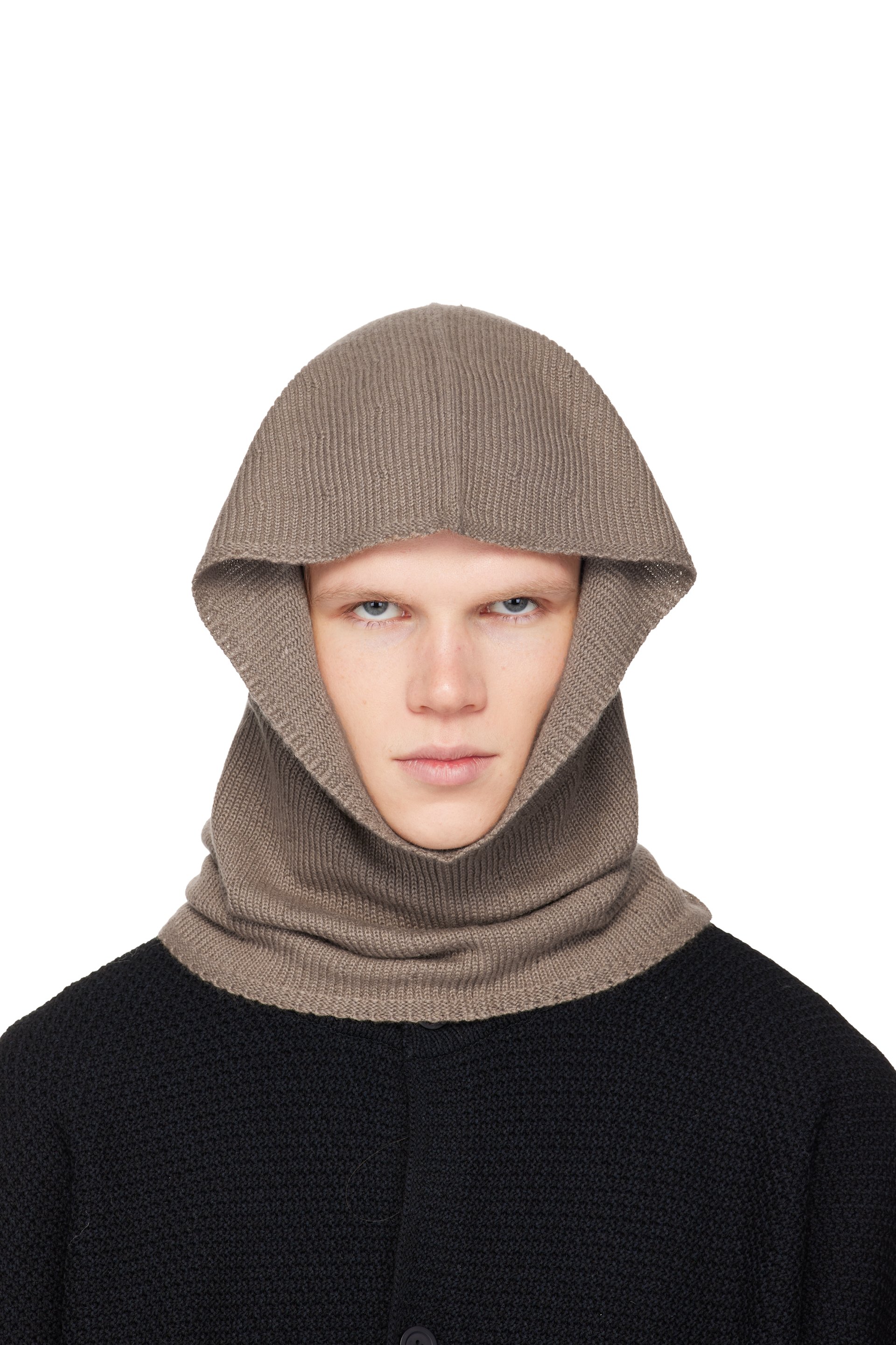 HOMME PLISSÉ ISSEY MIYAKE - Taupe Cashmere Winter Gear Snood