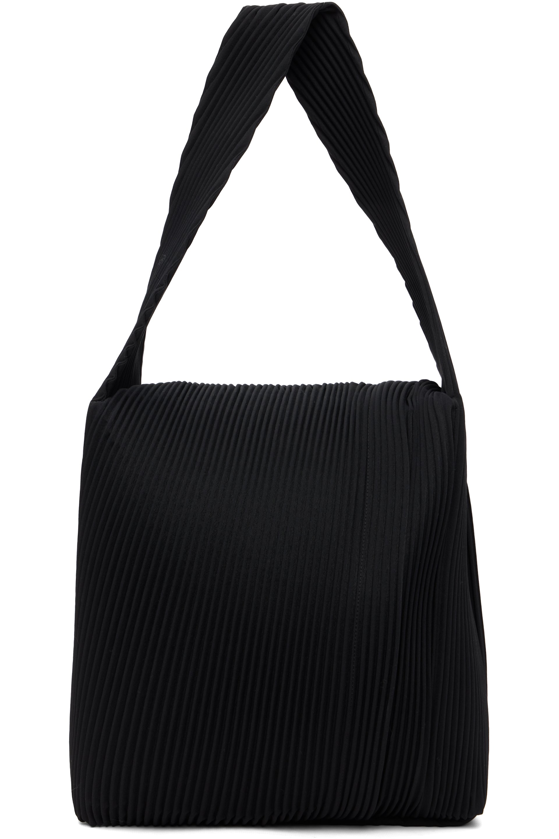 HOMME PLISSÉ ISSEY MIYAKE - Black Rounded Square Tote