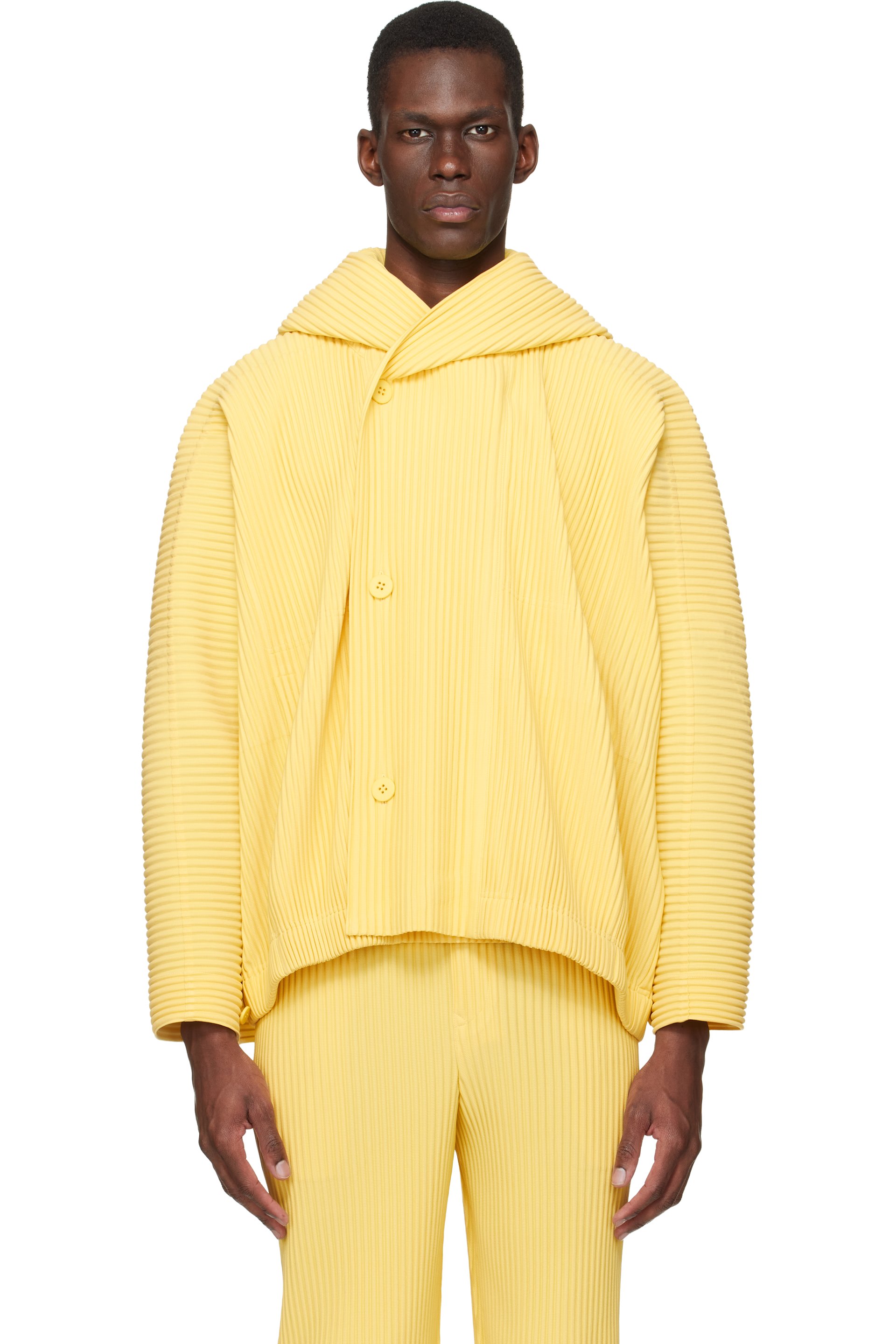 HOMME PLISSÉ ISSEY MIYAKE - Yellow Monthly Colors March Jacket