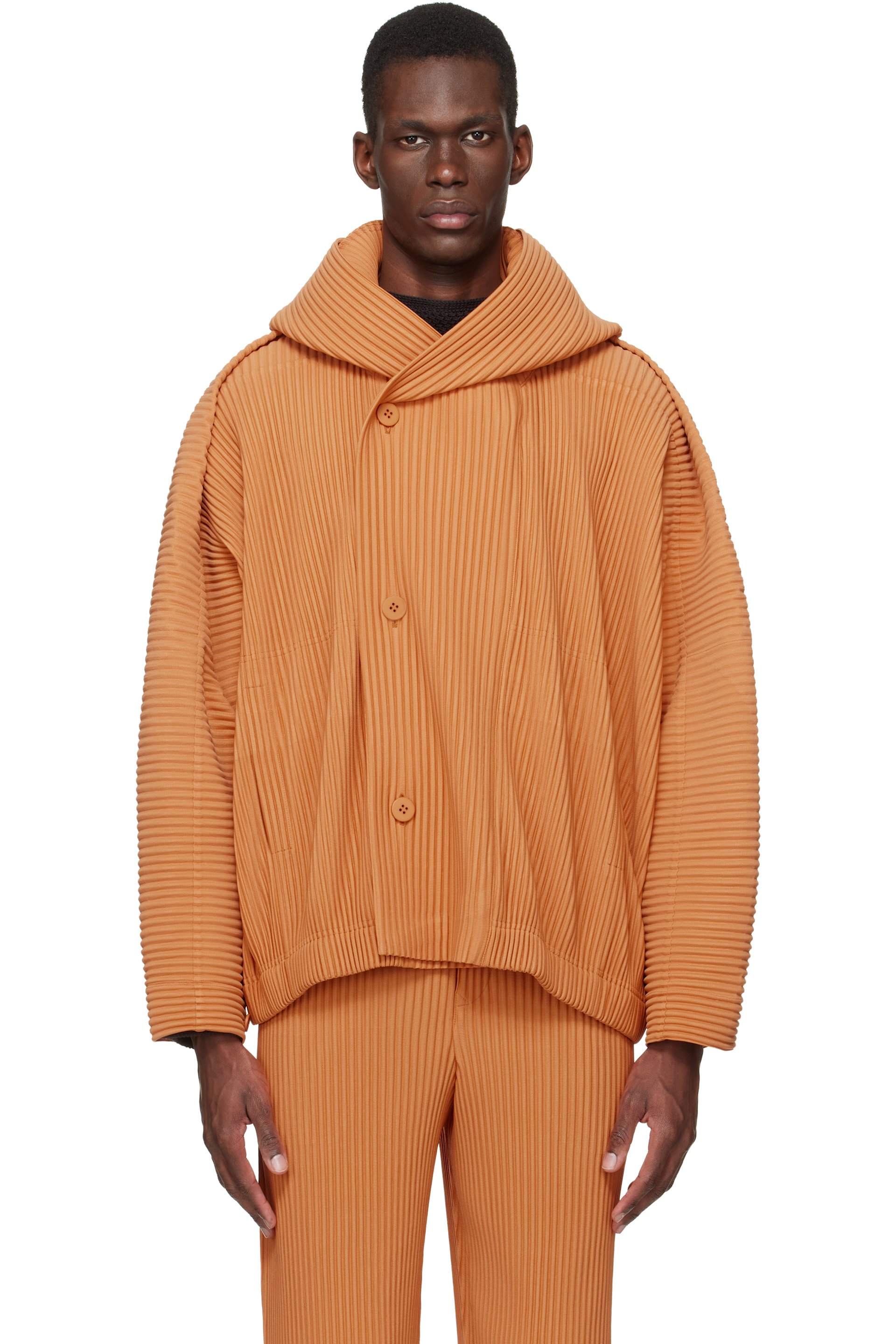 HOMME PLISSÉ ISSEY MIYAKE - Orange Monthly Colors March Jacket