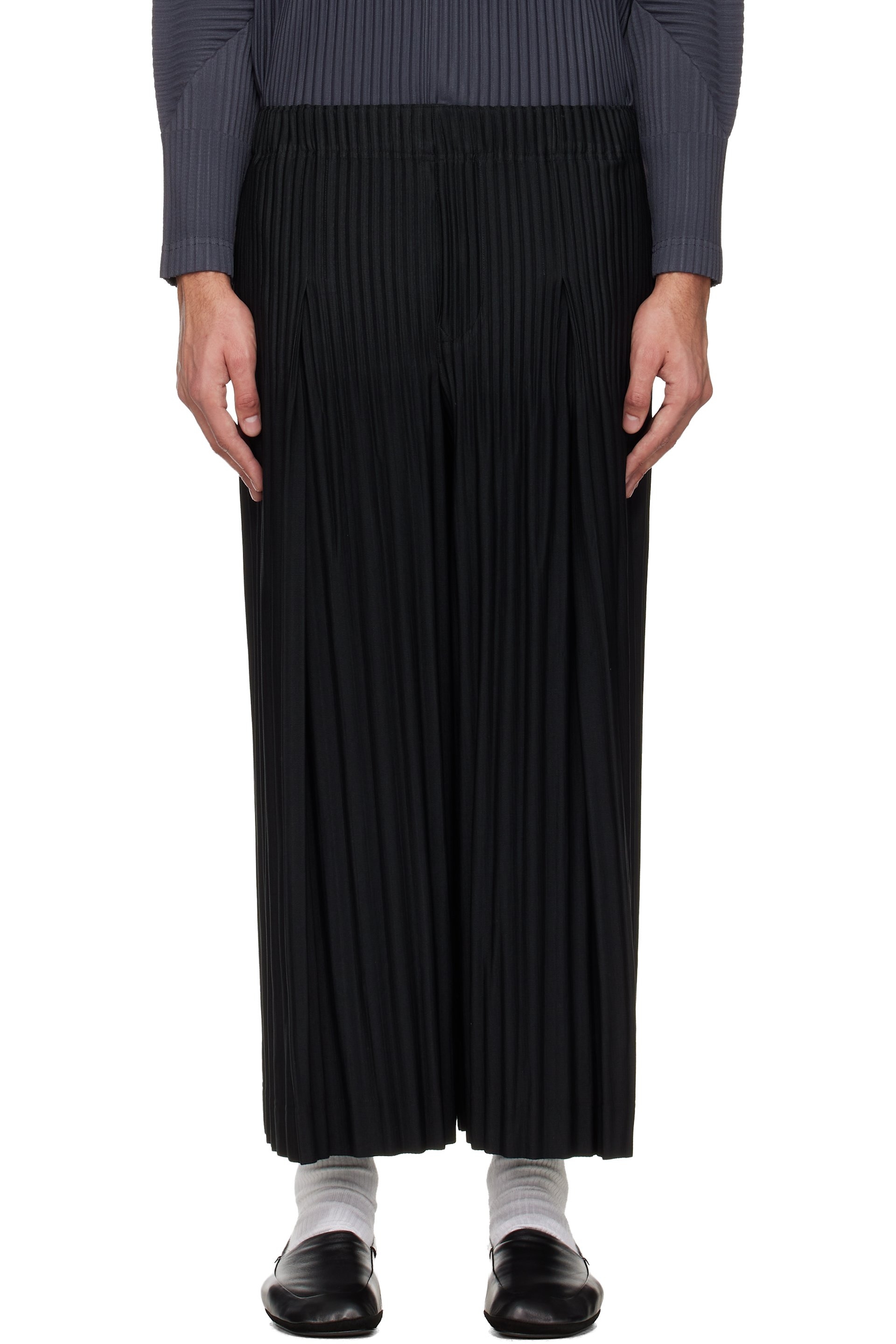 HOMME PLISSÉ ISSEY MIYAKE - Black Monthly Colors December Trousers