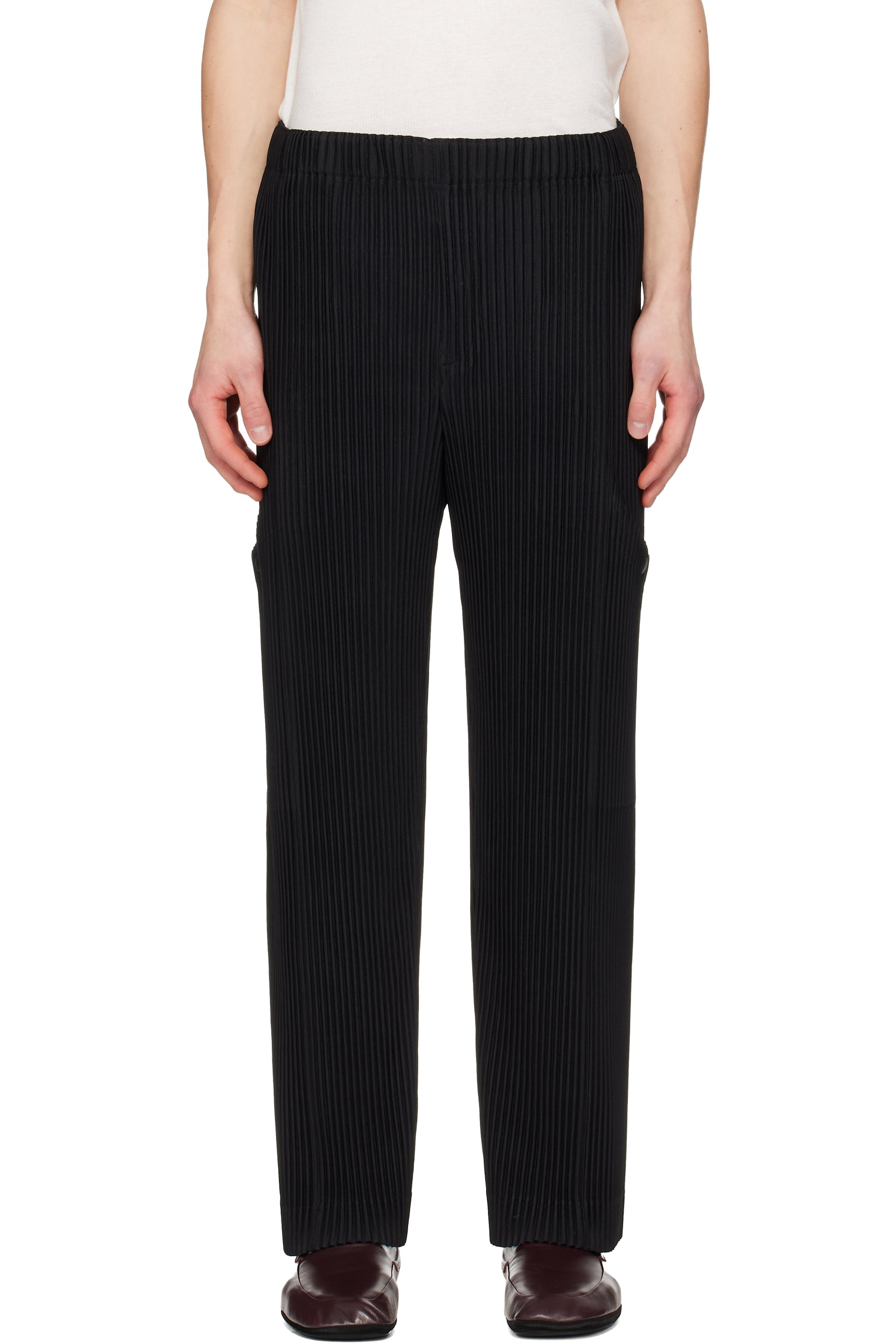 HOMME PLISSÉ ISSEY MIYAKE - Black Quarry Trousers