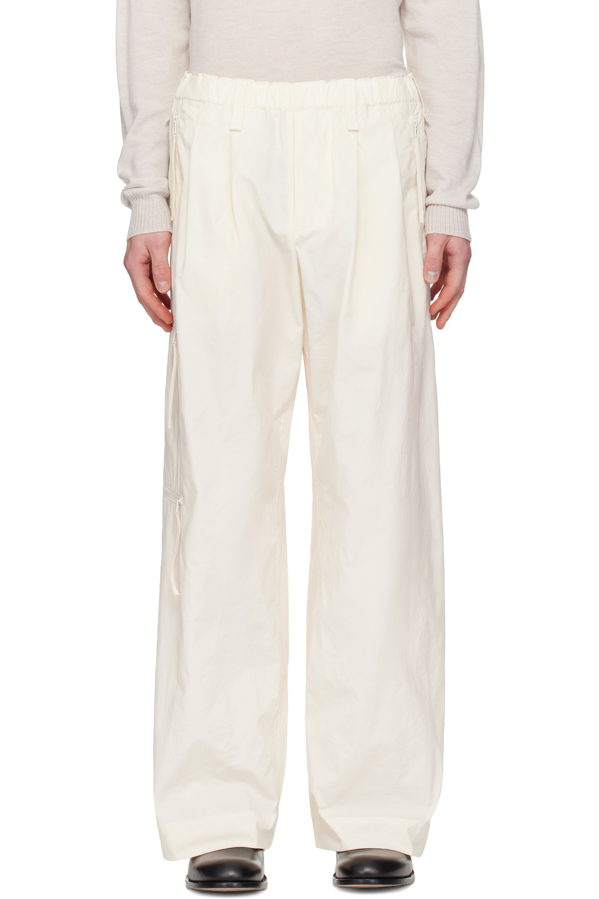 HOMME PLISSÉ ISSEY MIYAKE - Off-White Quarry Trousers