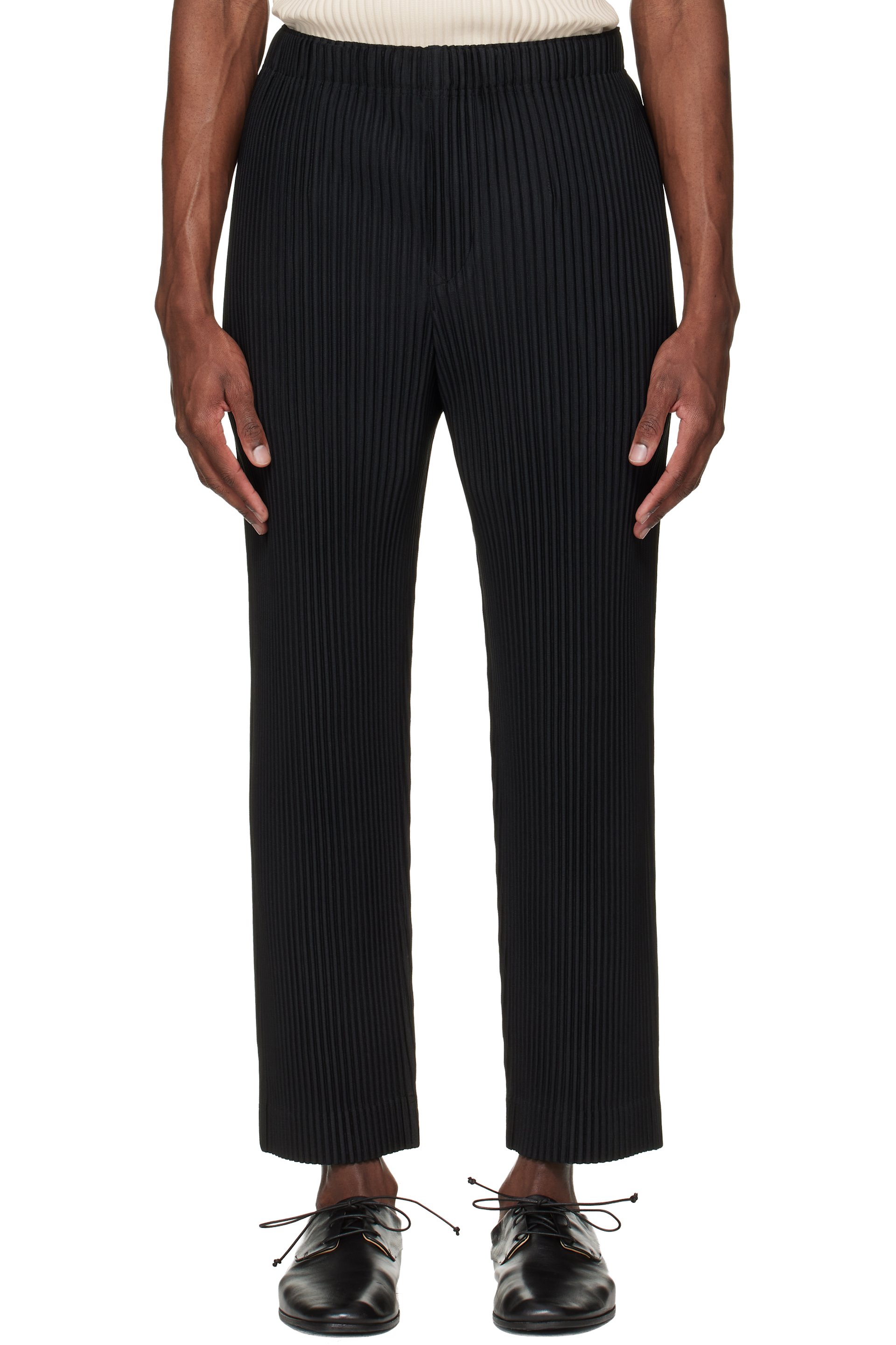 HOMME PLISSÉ ISSEY MIYAKE - Black Monthly Colors March Trousers