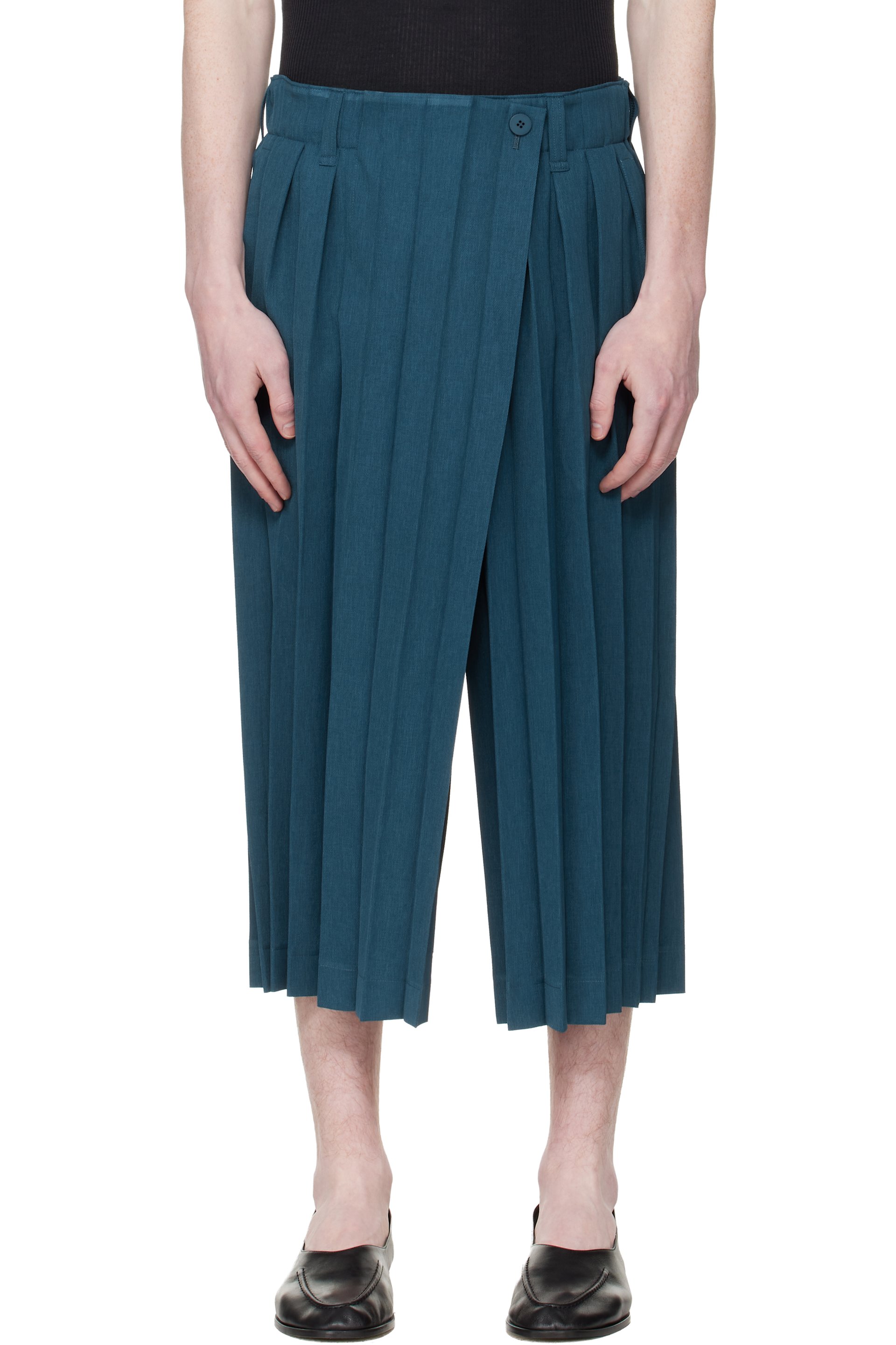 HOMME PLISSÉ ISSEY MIYAKE - Navy Edge Ensemble Trousers