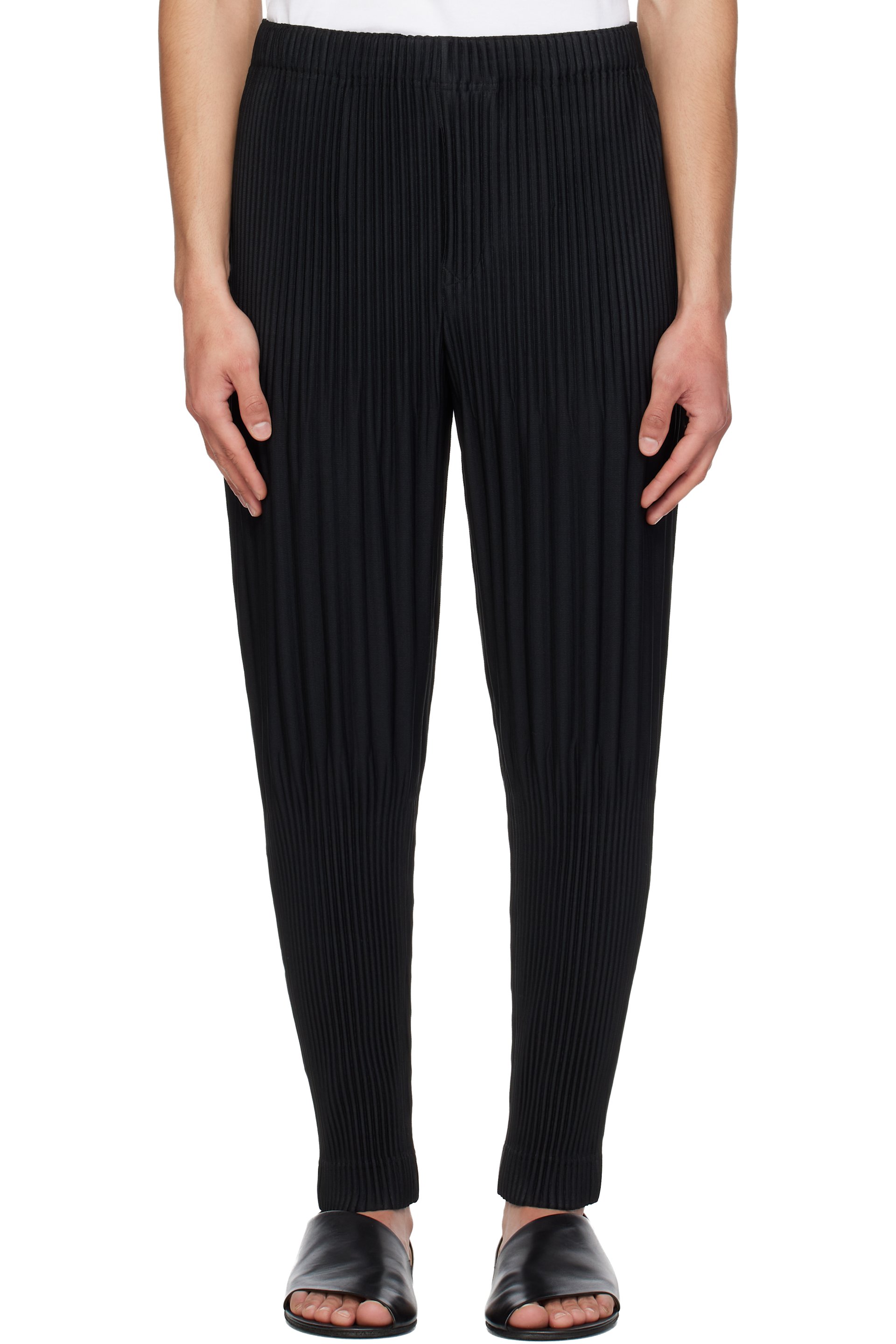 HOMME PLISSÉ ISSEY MIYAKE - Black Monthly Colors February Trousers