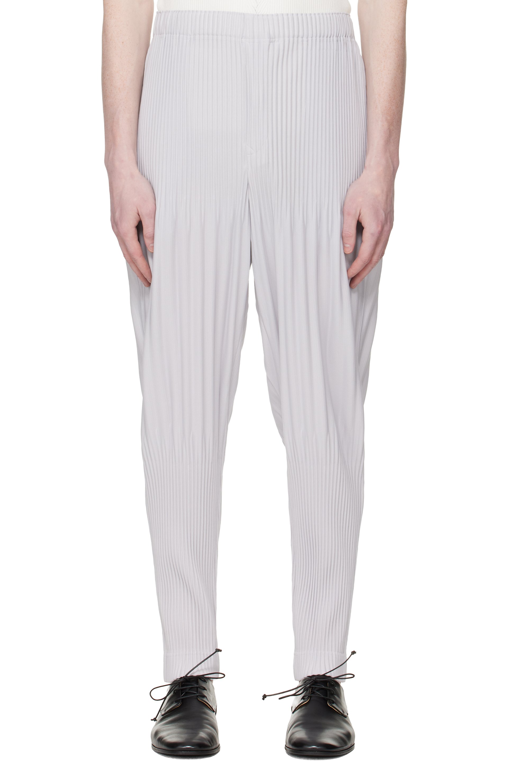 HOMME PLISSÉ ISSEY MIYAKE - Gray Monthly Colors February Trousers