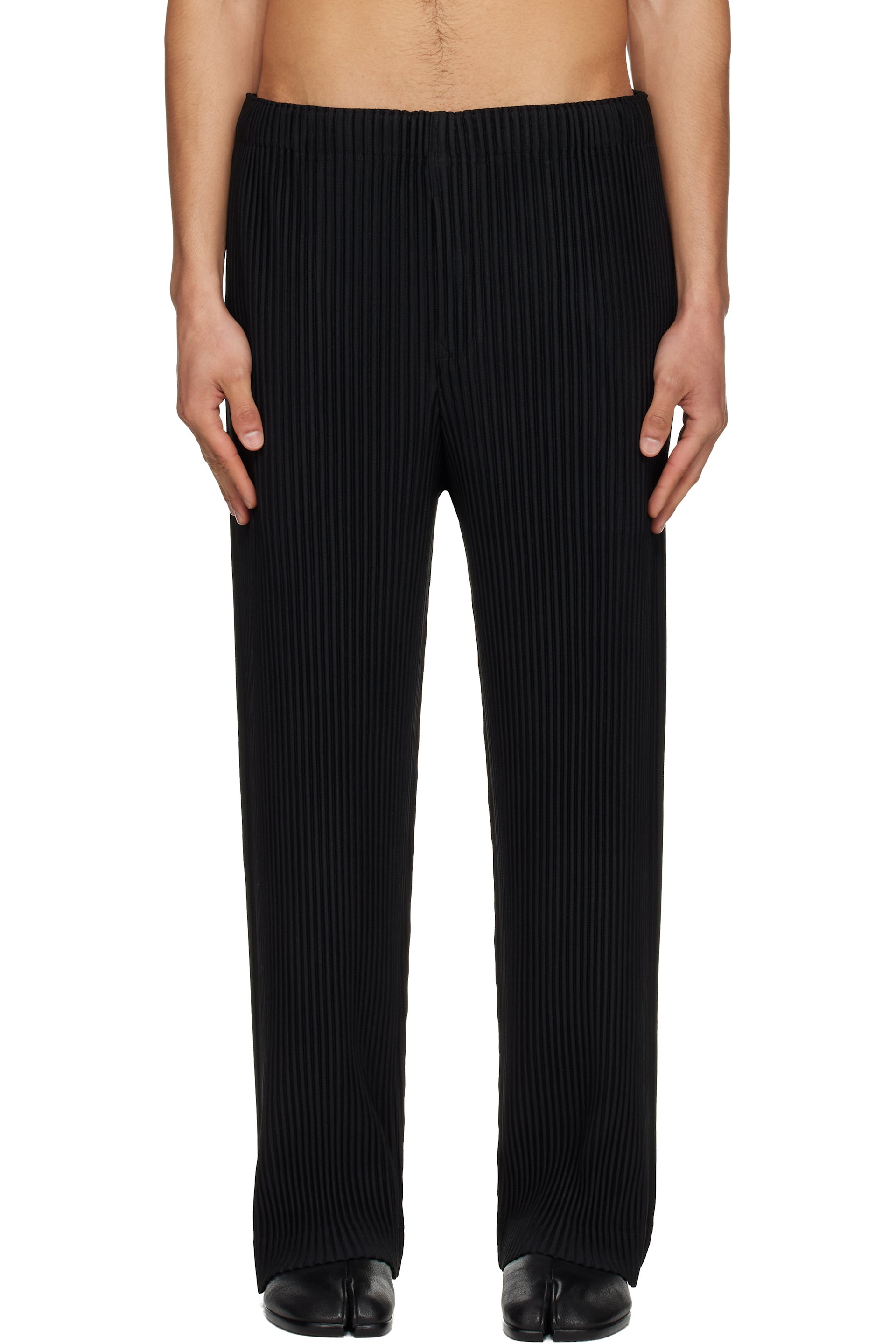 Homme Plissé Issey Miyake - Pantalon noir - COLOR PLEATS 1