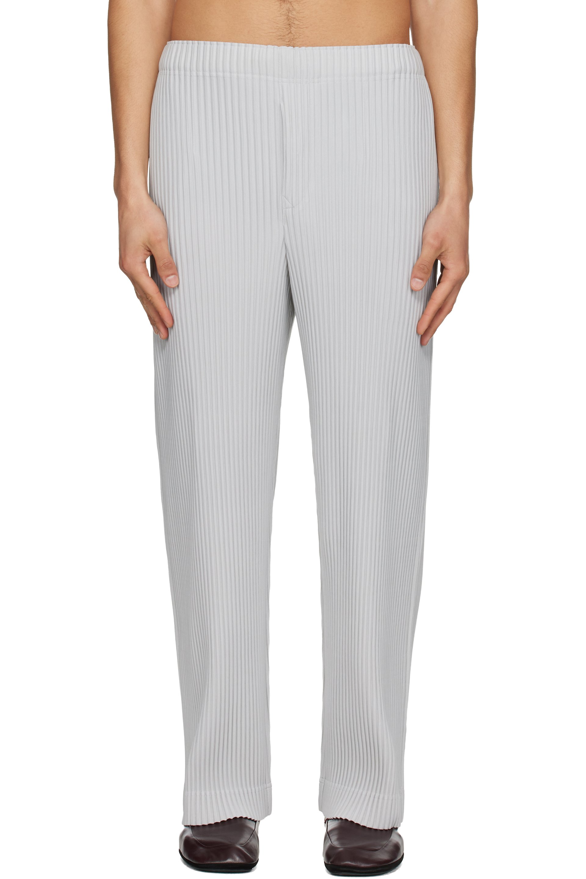 HOMME PLISSÉ ISSEY MIYAKE - Gray Color Pleats 1 Trousers