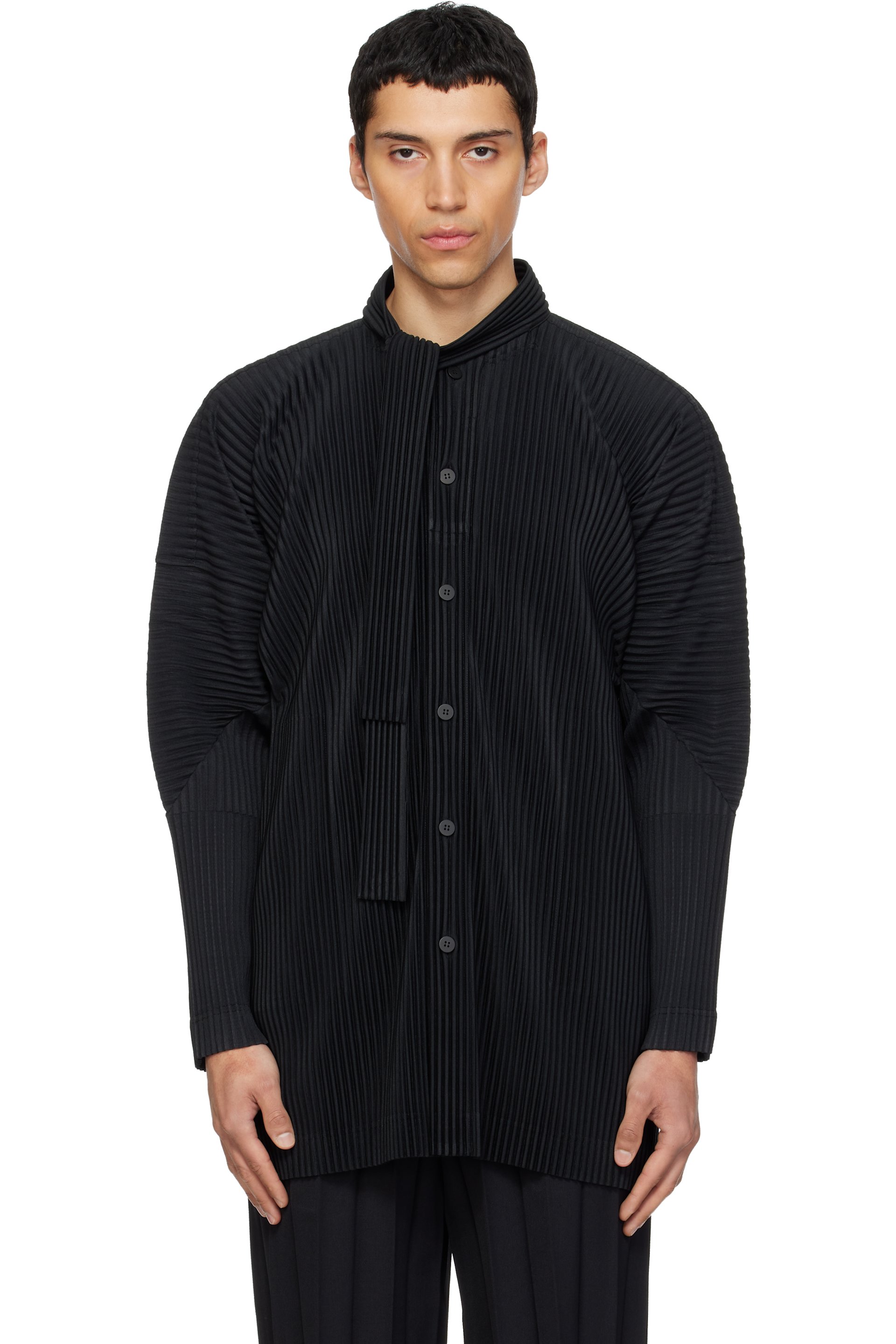 HOMME PLISSÉ ISSEY MIYAKE - Black Monthly Colors February Shirt
