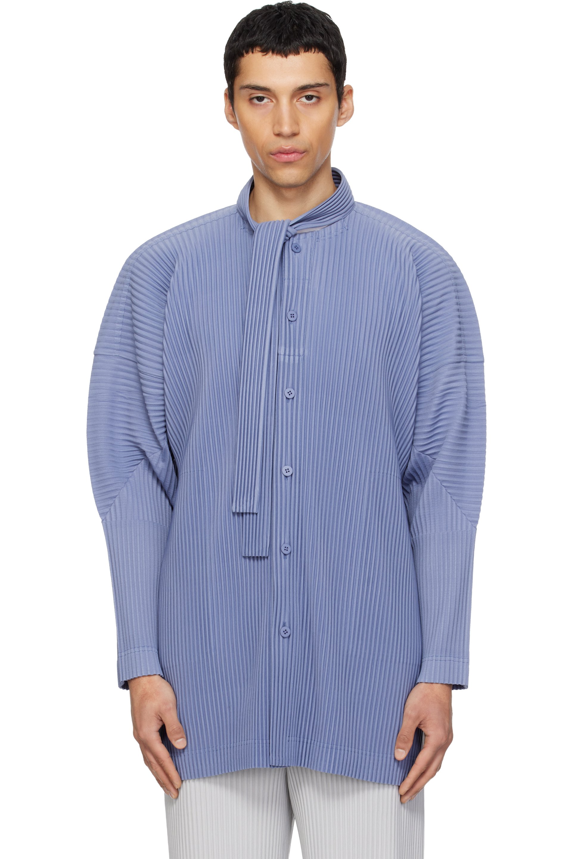 HOMME PLISSÉ ISSEY MIYAKE - Blue Monthly Colors February Shirt