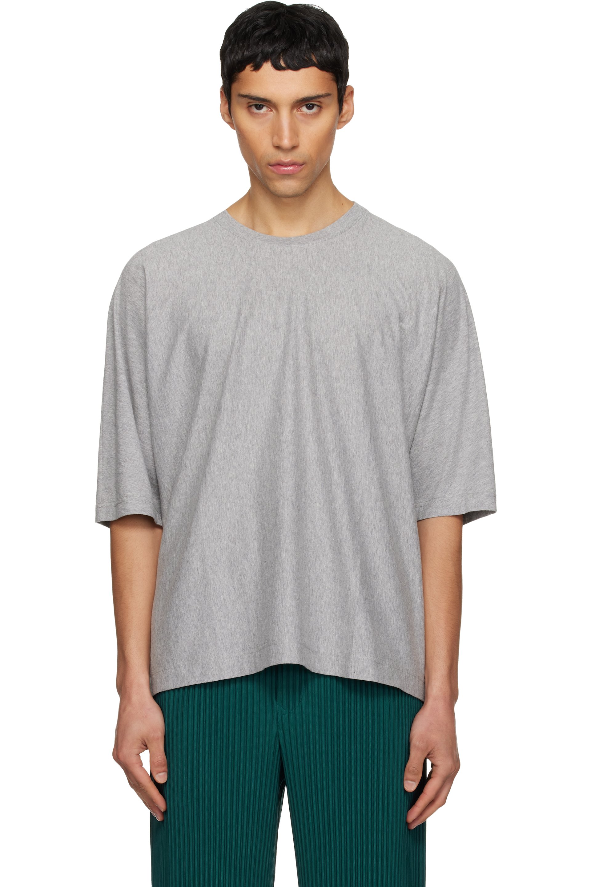 HOMME PLISSÉ ISSEY MIYAKE - Gray Release-T Basic T-shirt