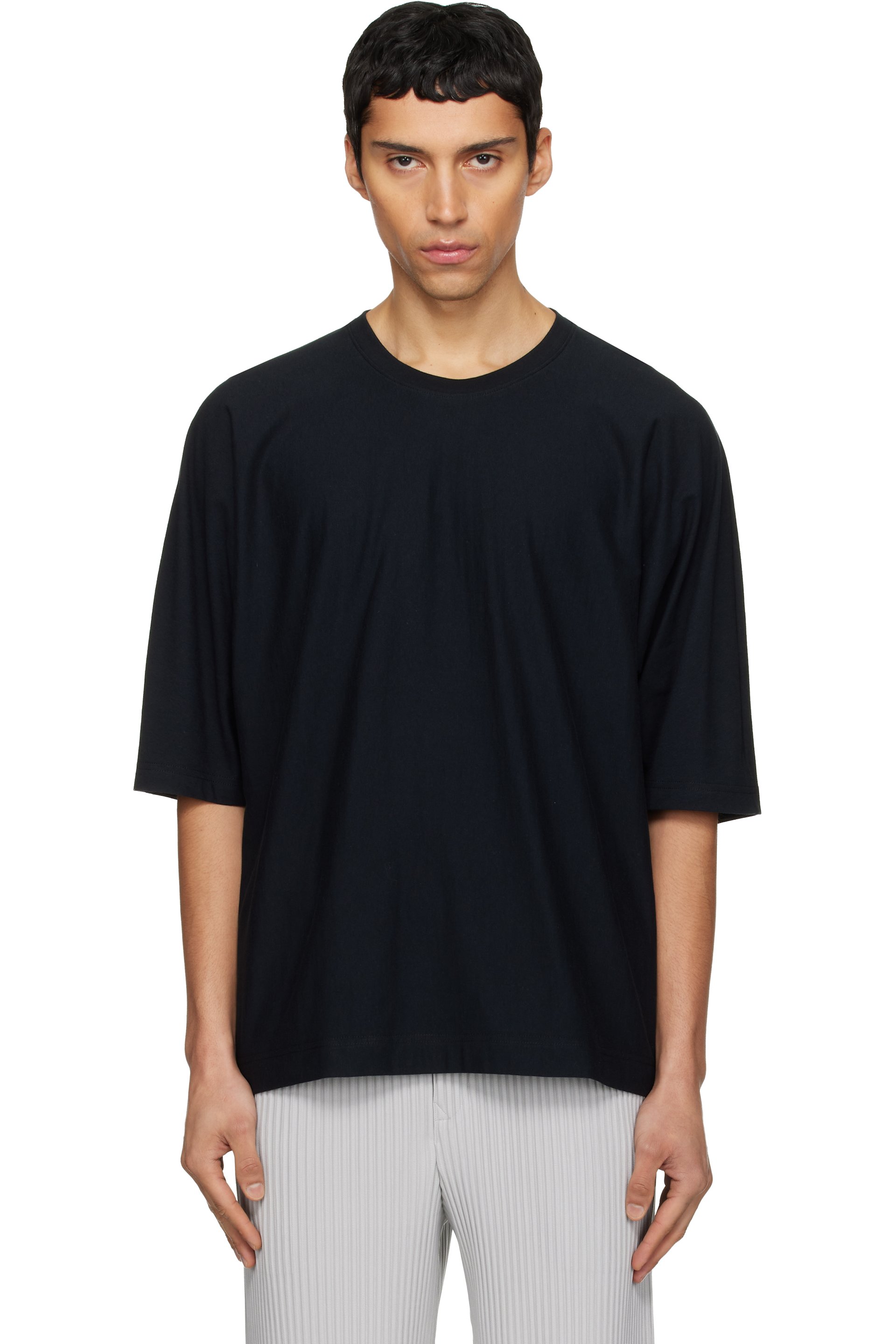 HOMME PLISSÉ ISSEY MIYAKE - Black Release-T Basic T-shirt