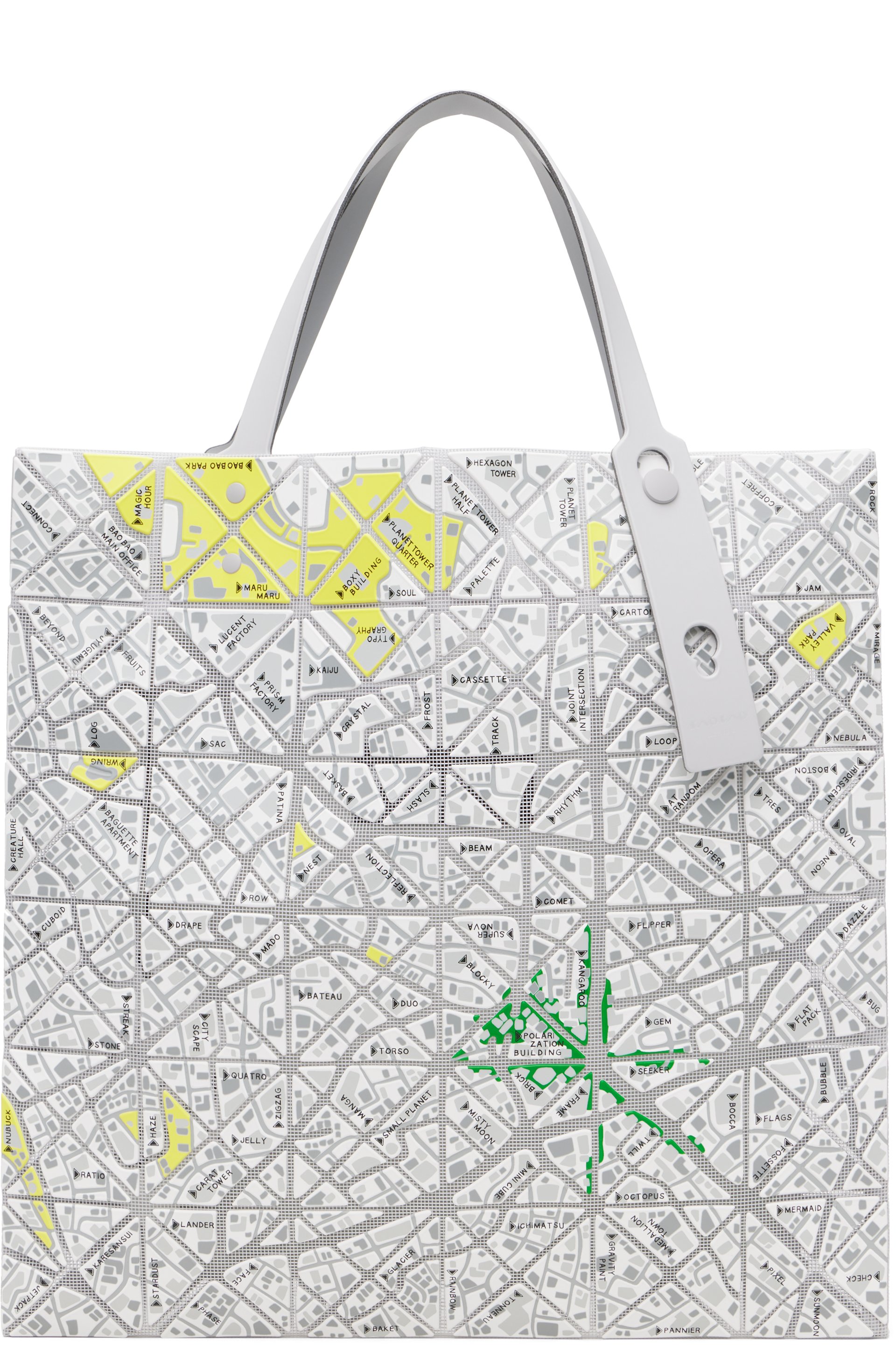 Bao Bao Issey Miyake - 화이트 맵 토트백