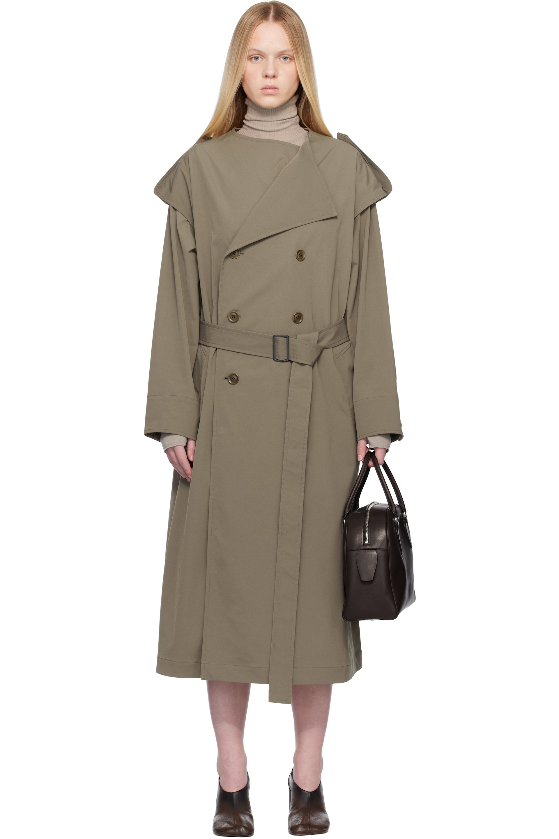 Y's - Trench taupe sans col
