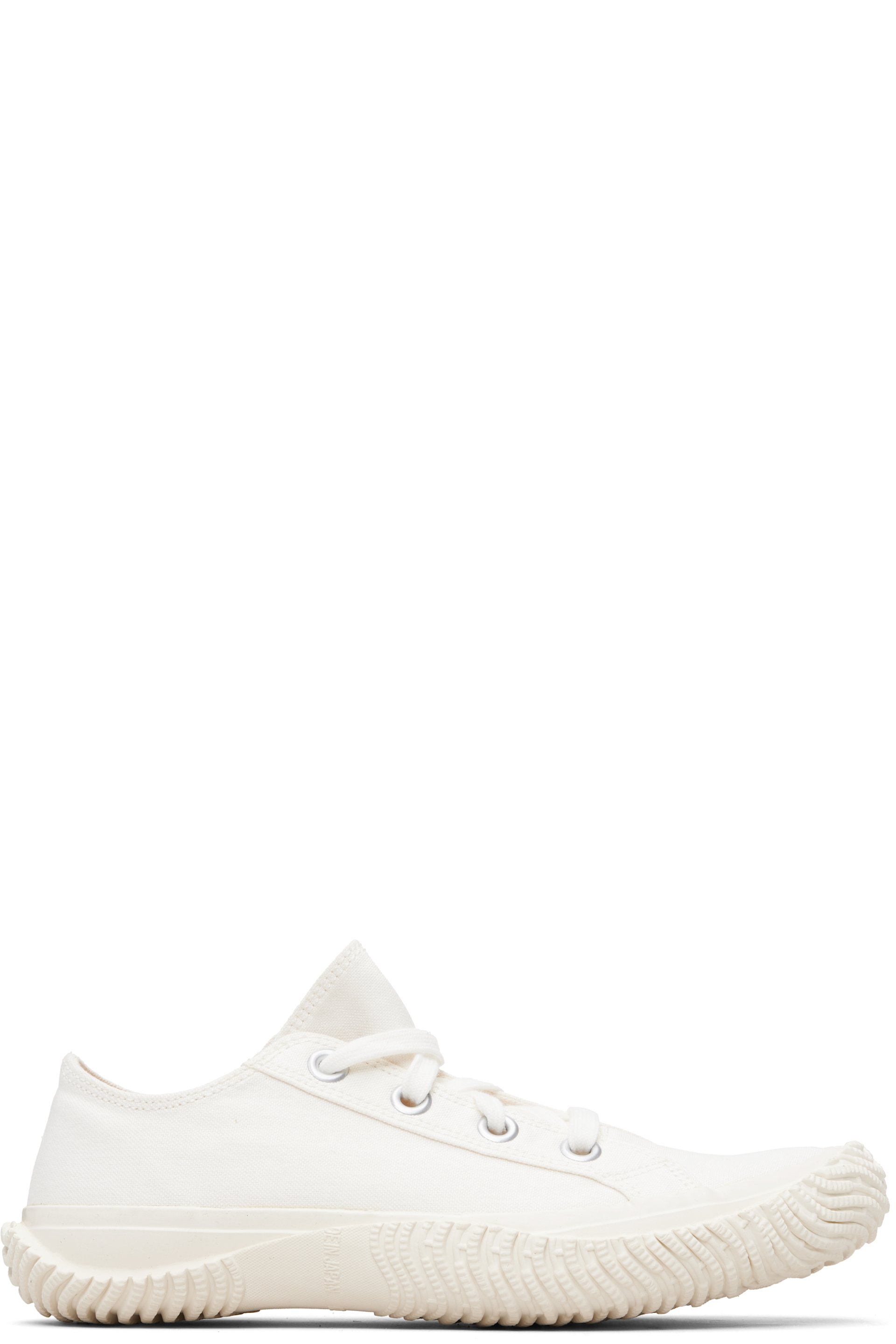 Y's - Baskets basses blanches en canevas de coton
