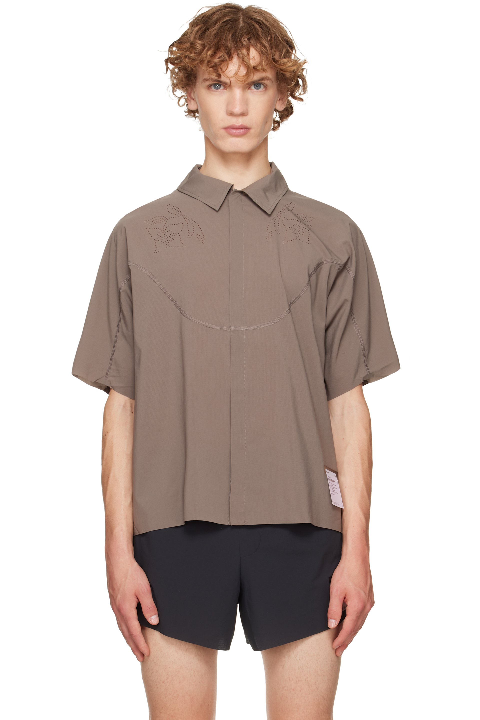 Satisfy - Taupe PeaceShell River Short Sleeves Shirt