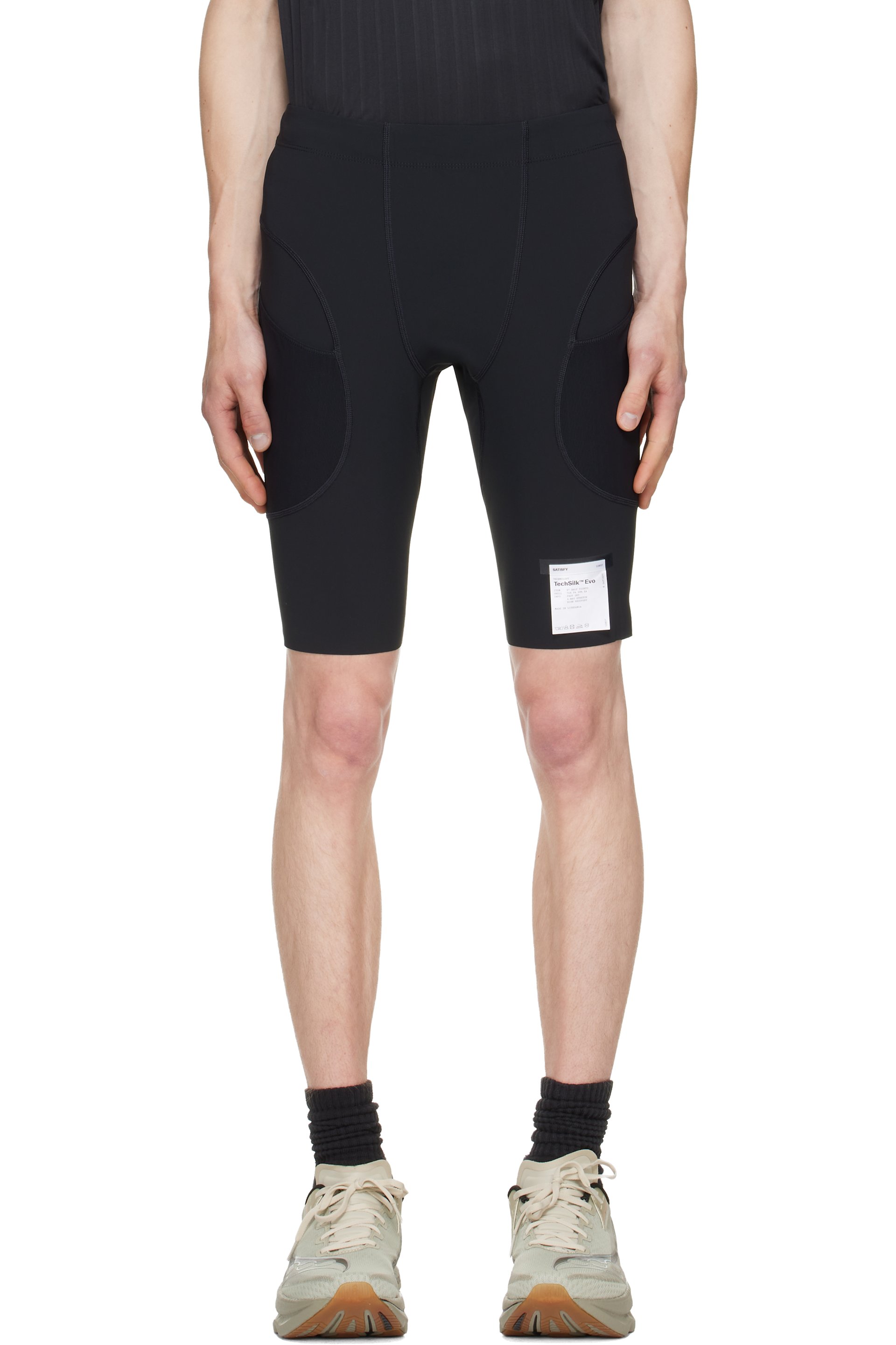 Satisfy - Black TechSilk Evo 9" Half Tights Shorts