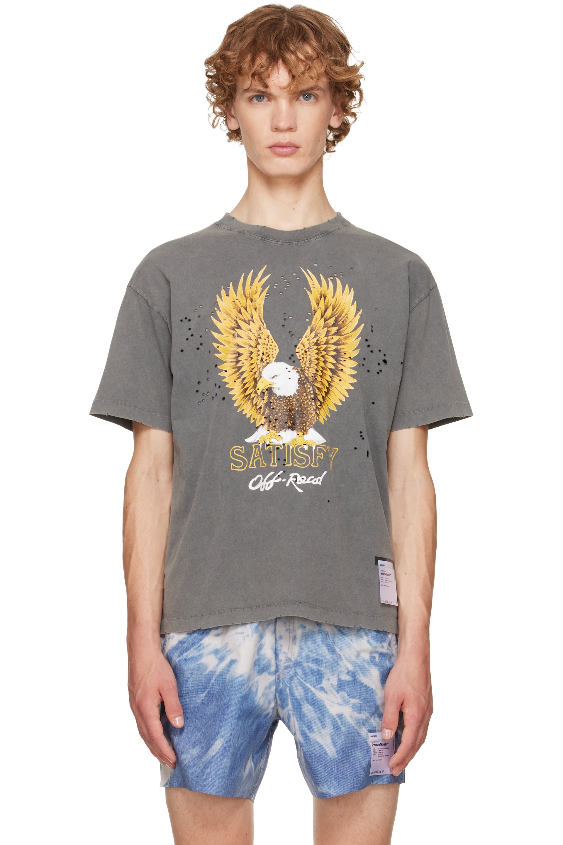 Satisfy - Gray MothTech T‑shirt