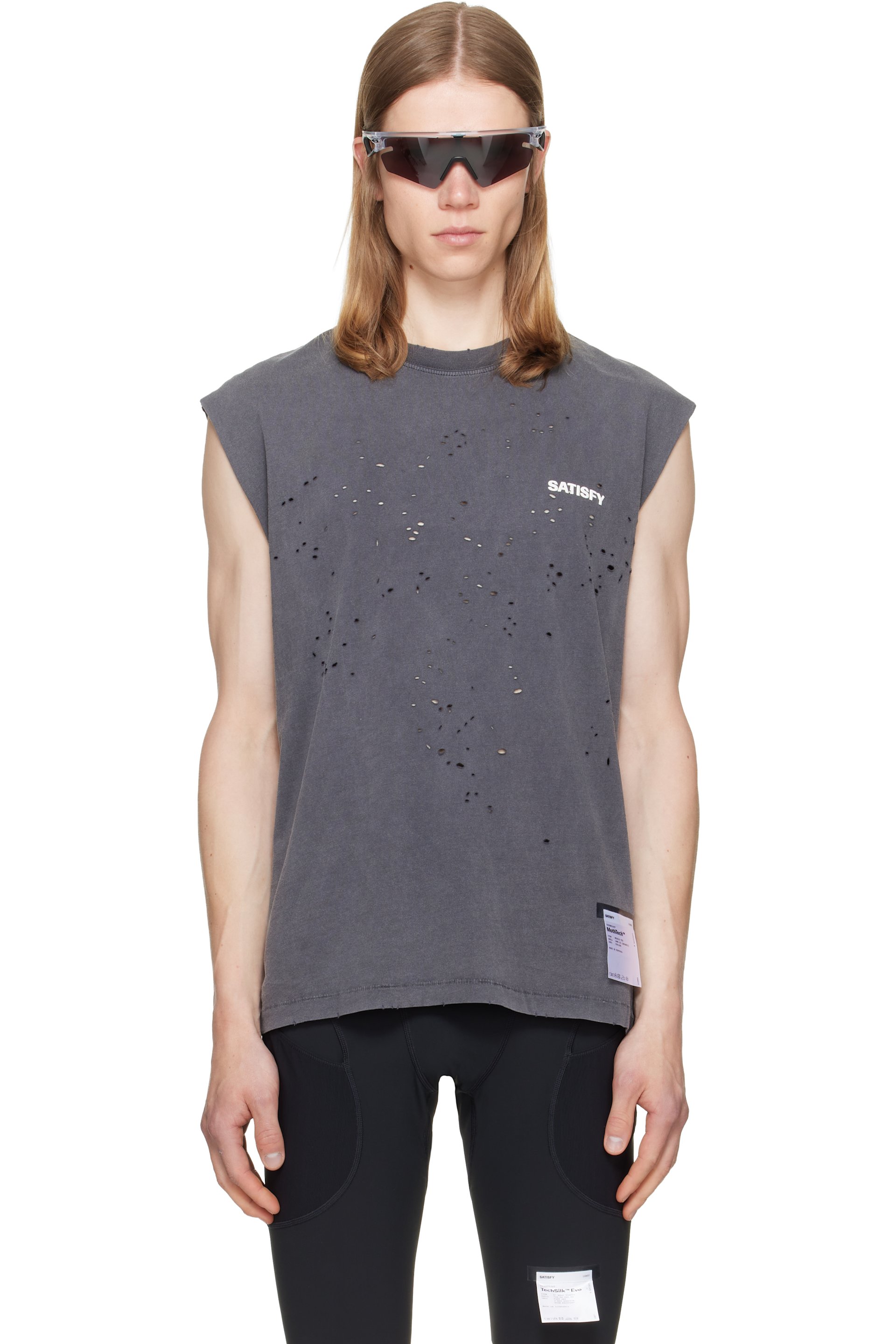 Satisfy - Gray MothTech Muscle Tank Top