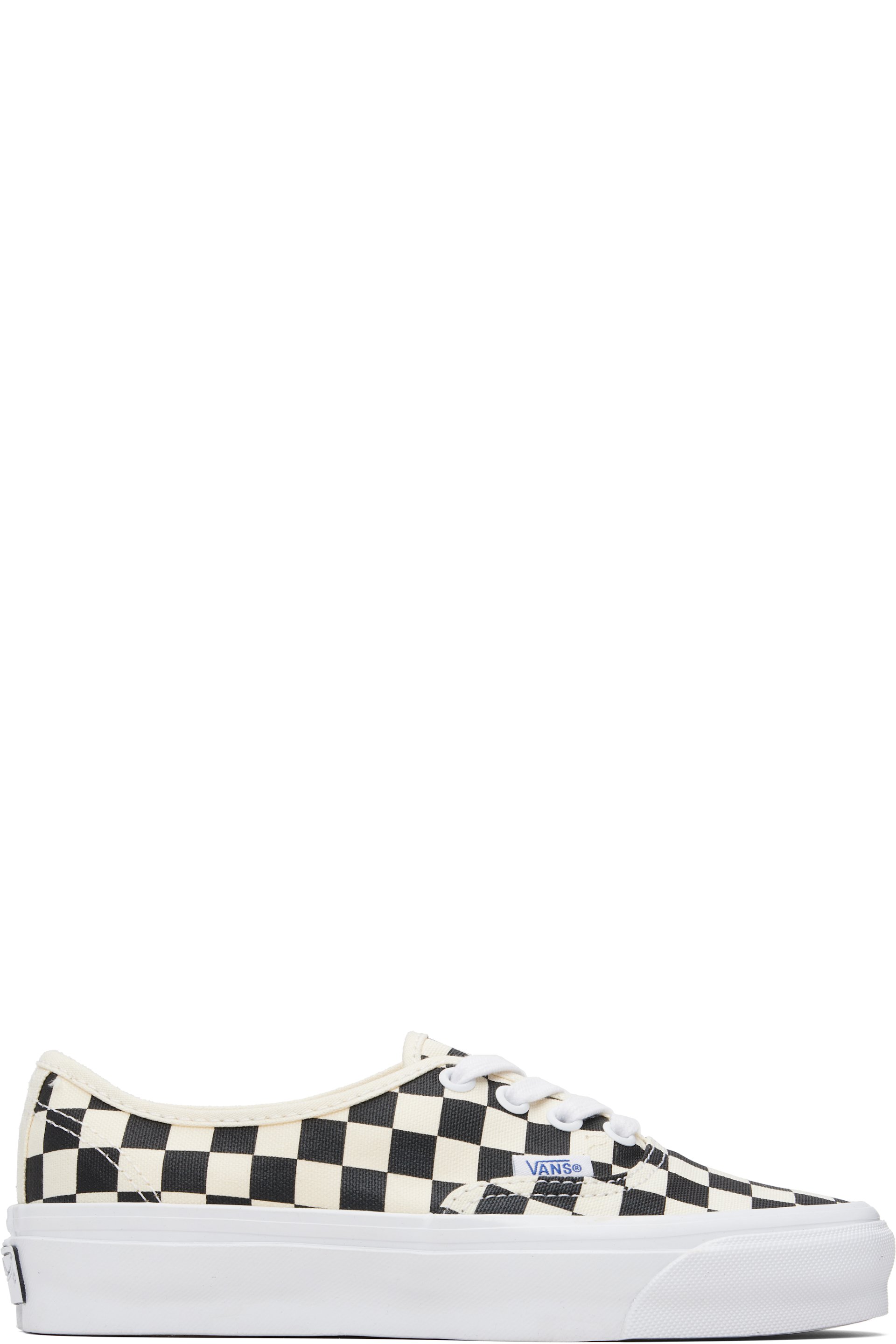 Vans - Baskets LX Authentic Reissue 44 blanc cassé et noir