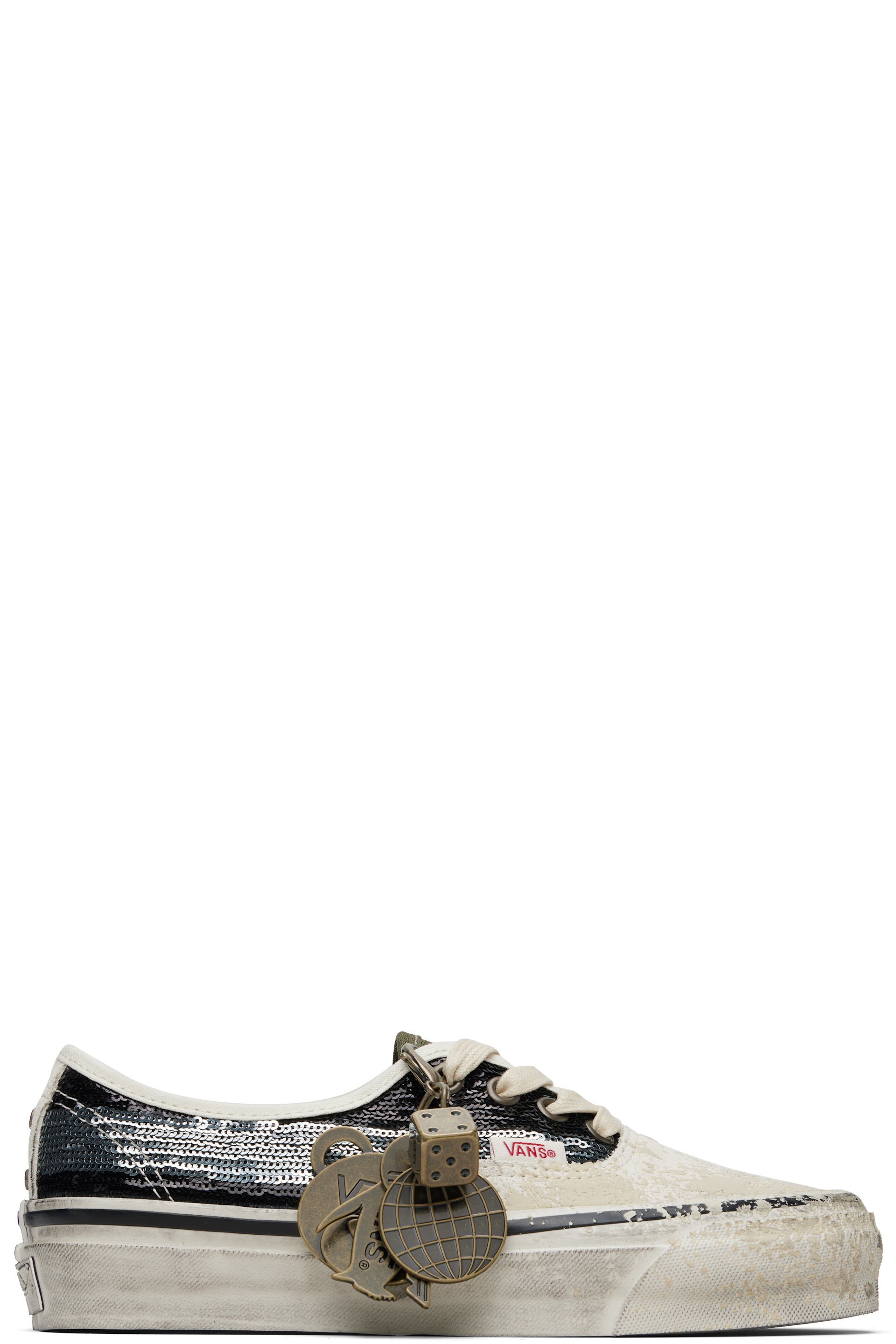 Vans - Baskets Authentic blanc cassé et noir - Premium