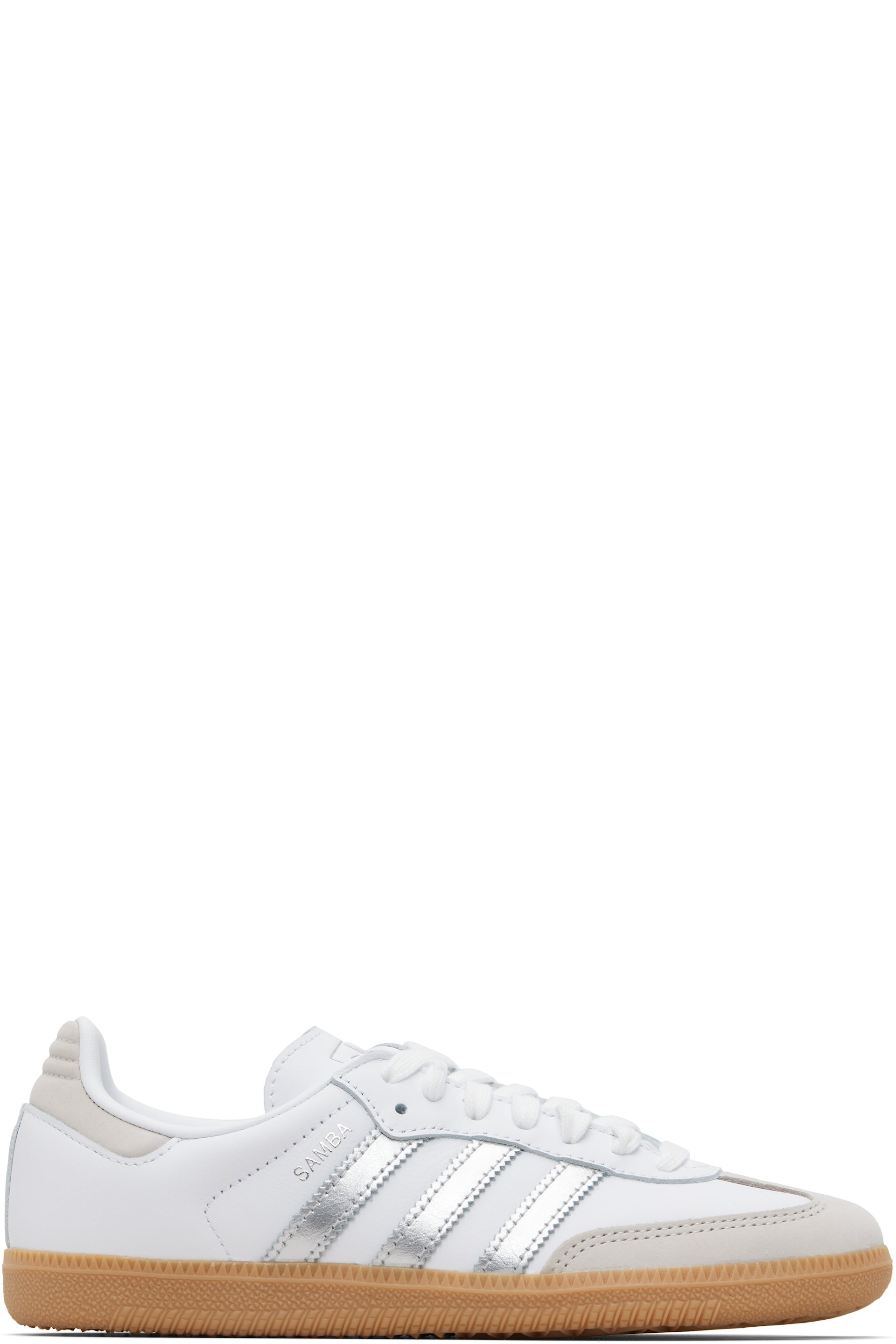 adidas Originals - Baskets Samba OG blanc et argenté