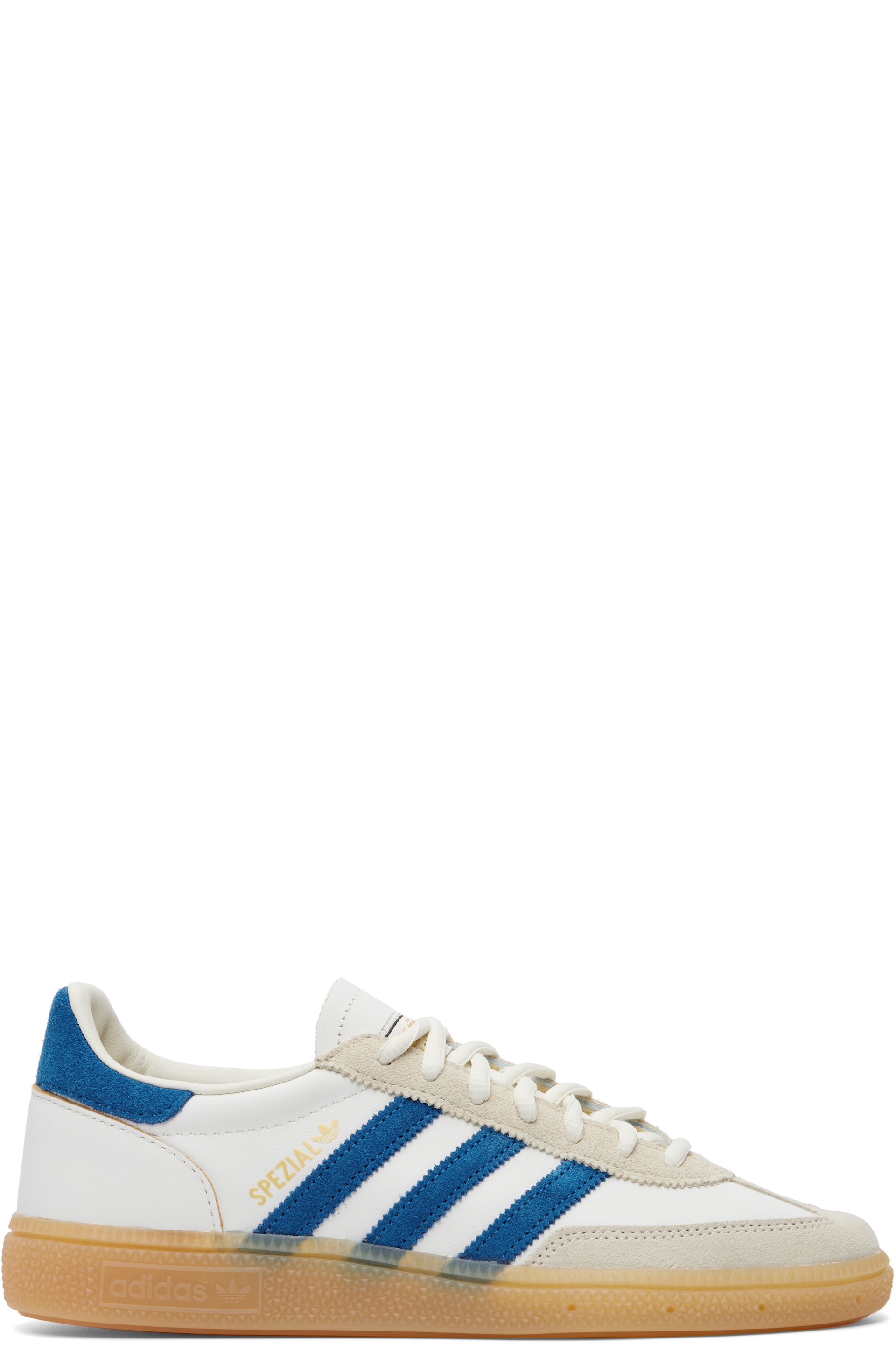 adidas Originals - 화이트 & 블루 핸드볼 스페지알 스니커즈