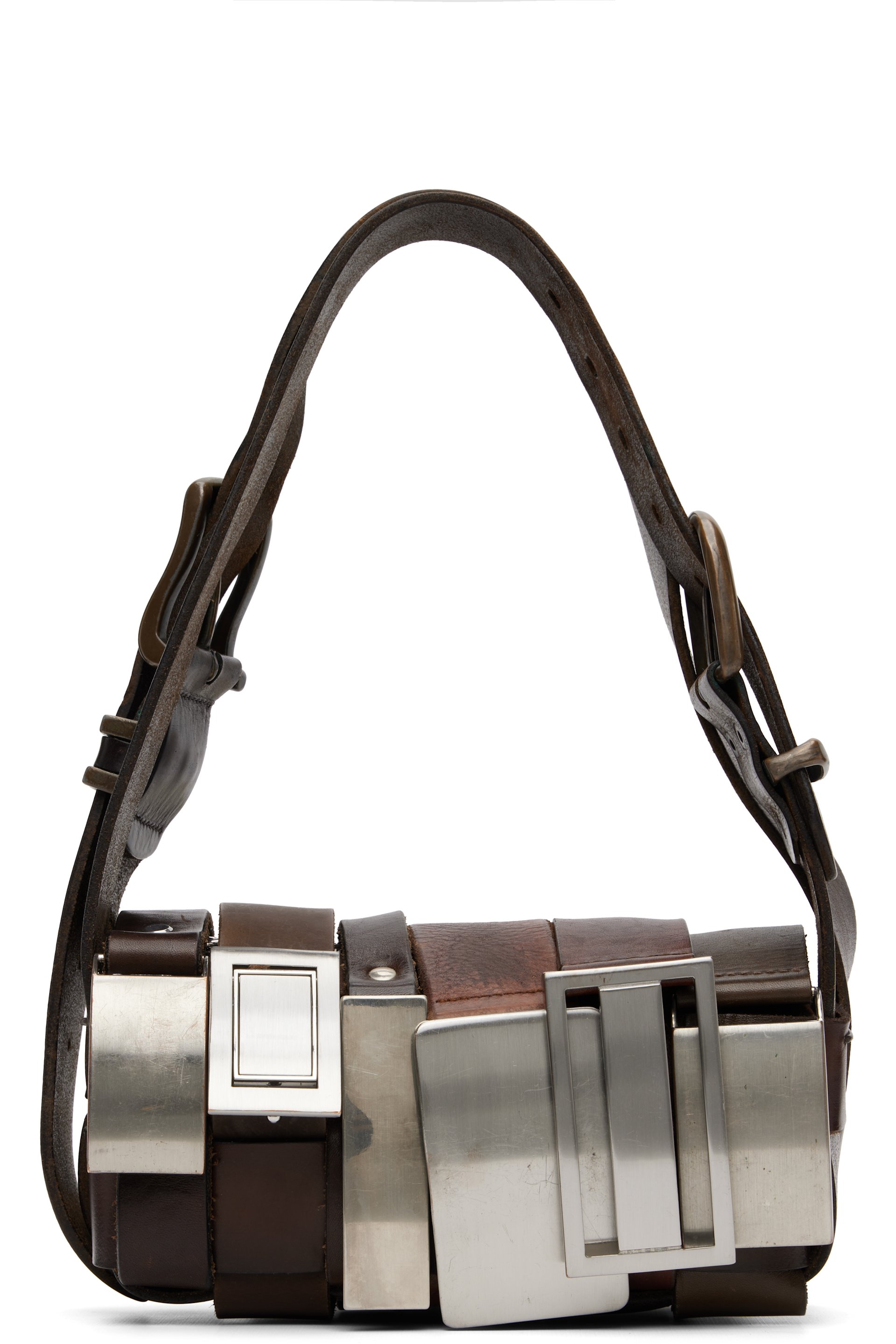 HODAKOVA - Sac baguette brun à boucles