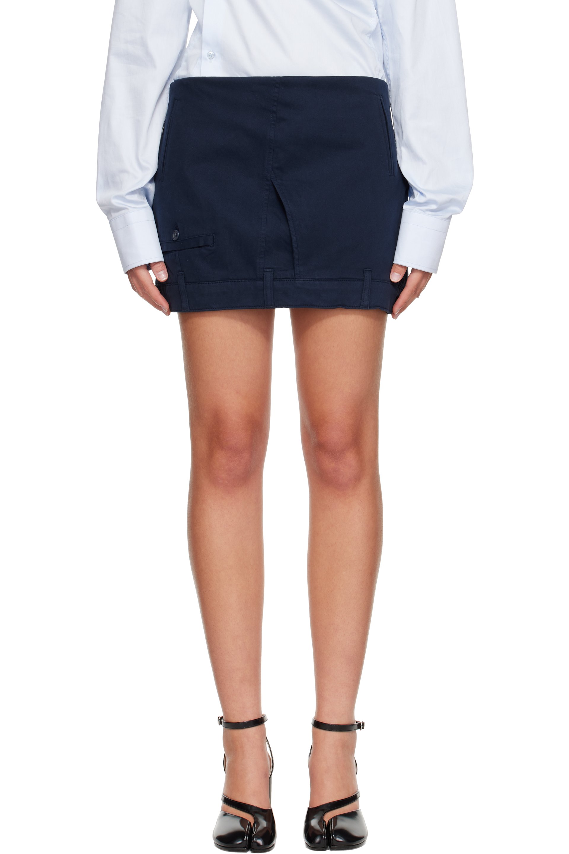 HODAKOVA - Minijupe USD bleu marine