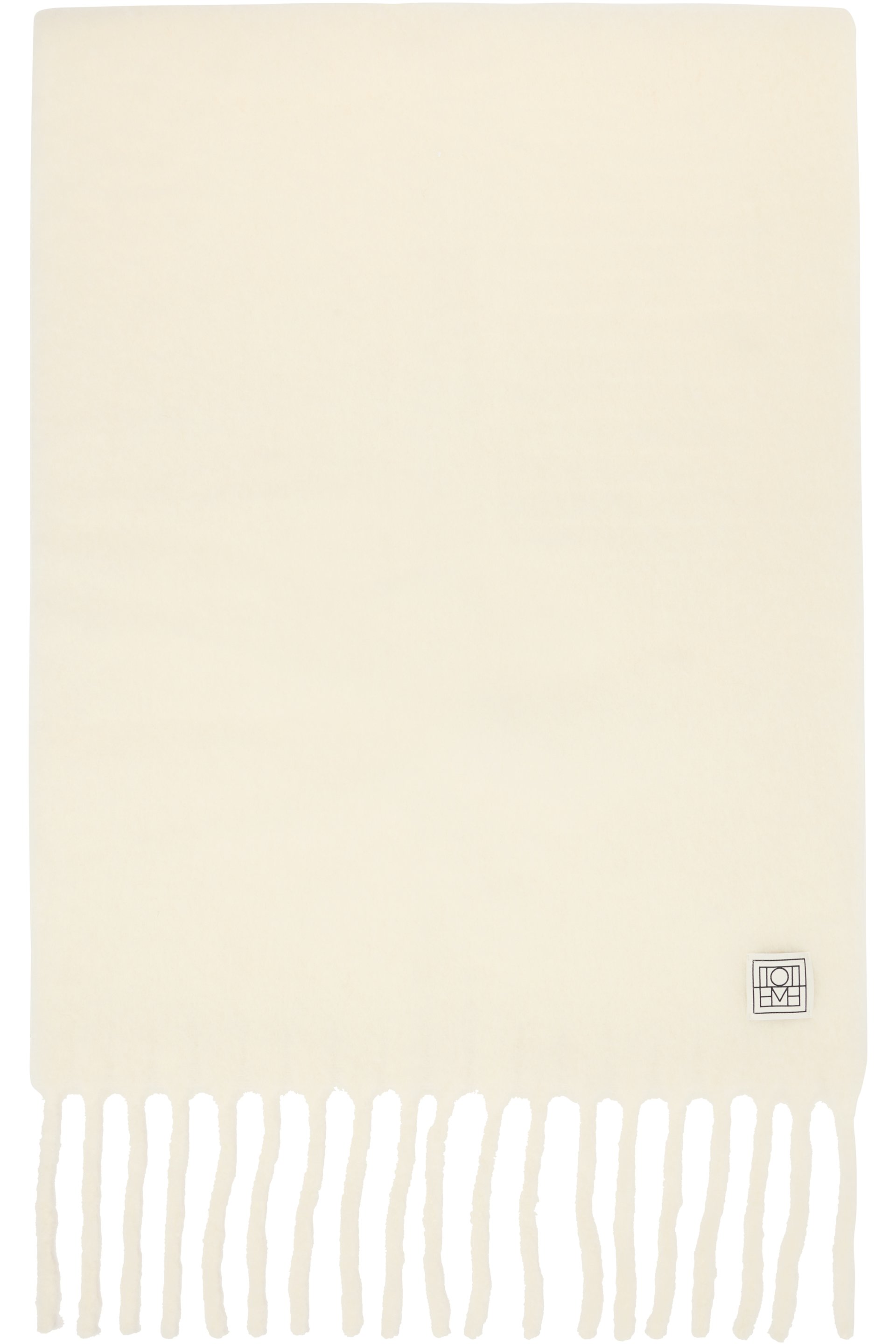 TOTEME - Écharpe Fuzzy blanc cassé