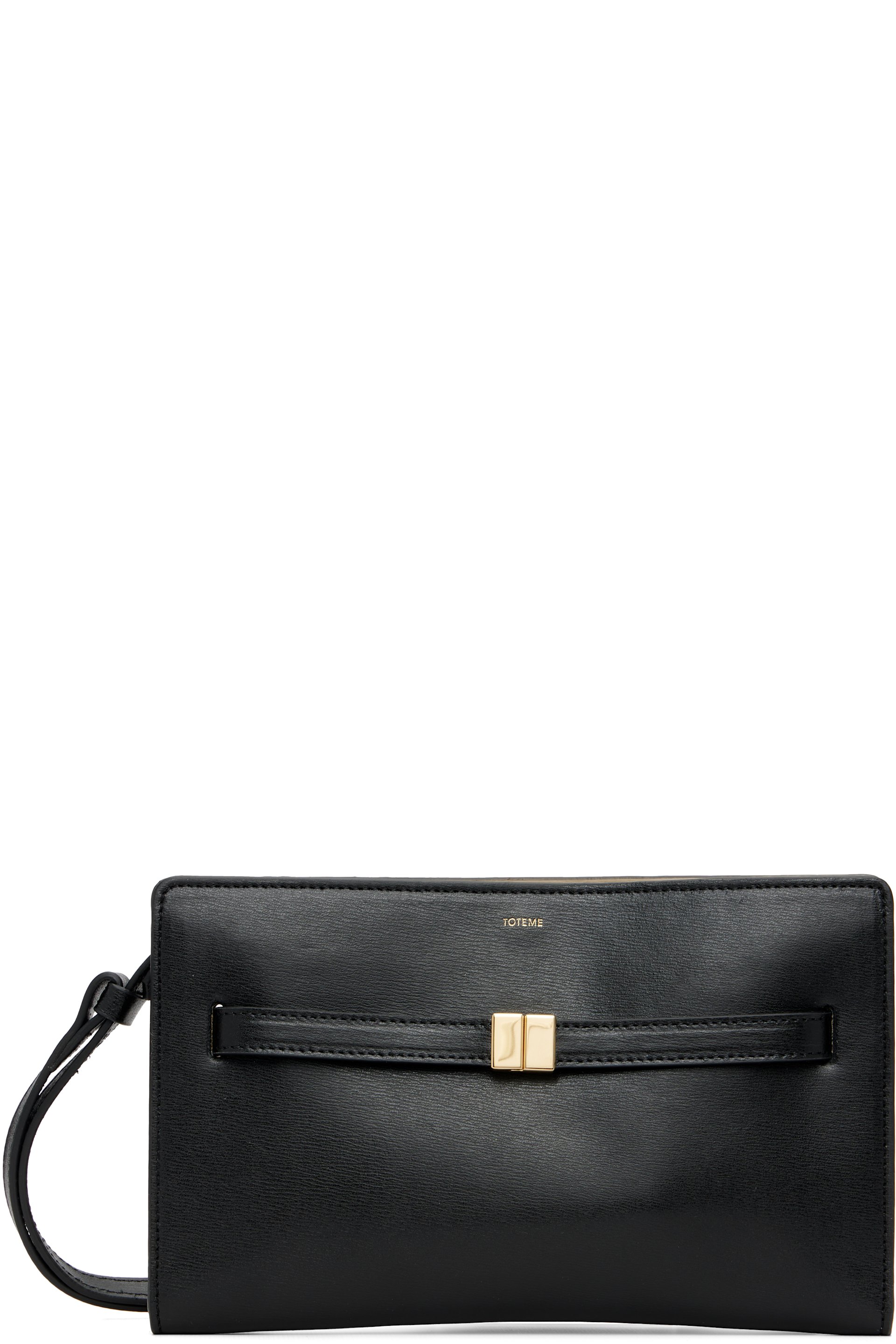 TOTEME - Sac à bandoulière noir en cuir à ceinture