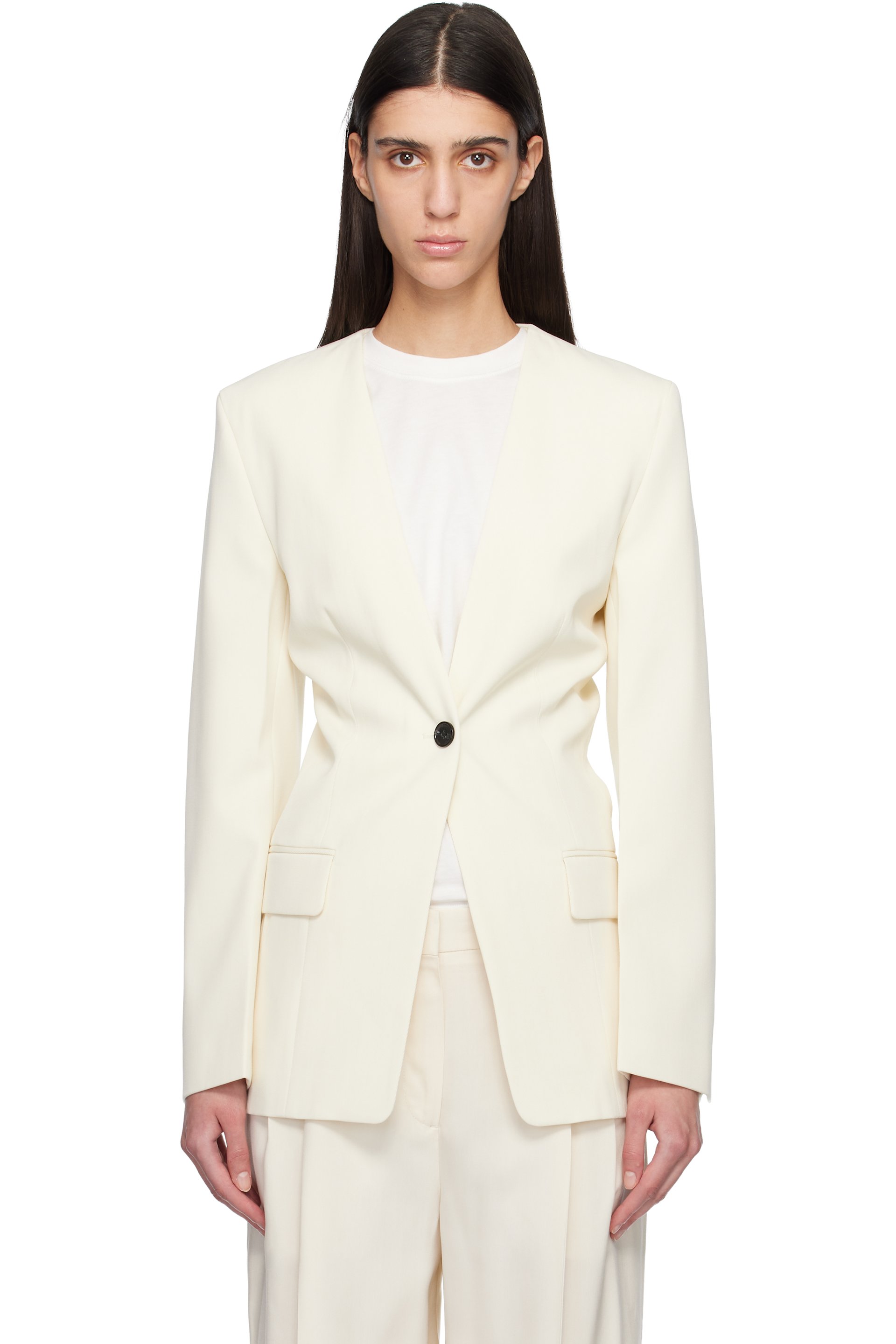 TOTEME - Off White Slouch Blazer