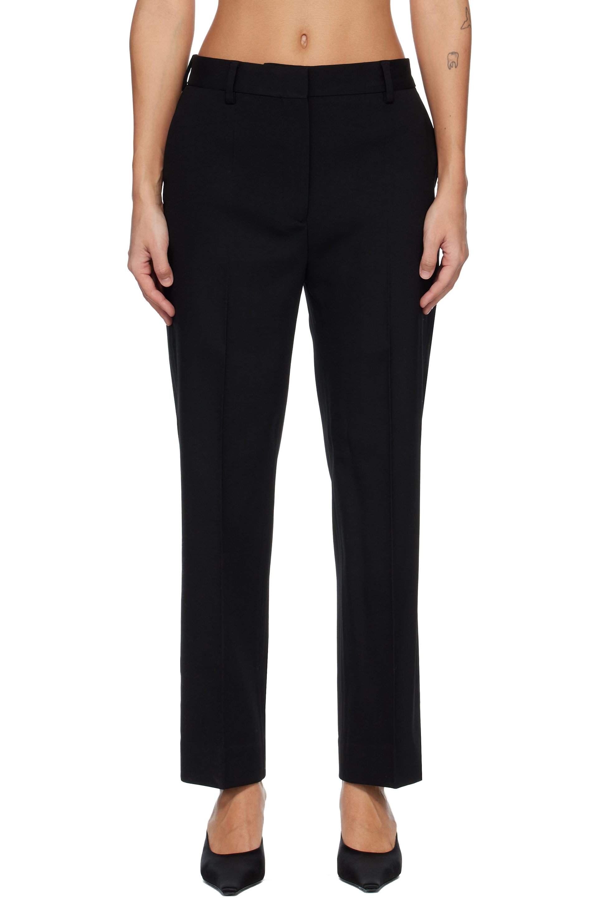 TOTEME - Pantalon de complet écourté noir