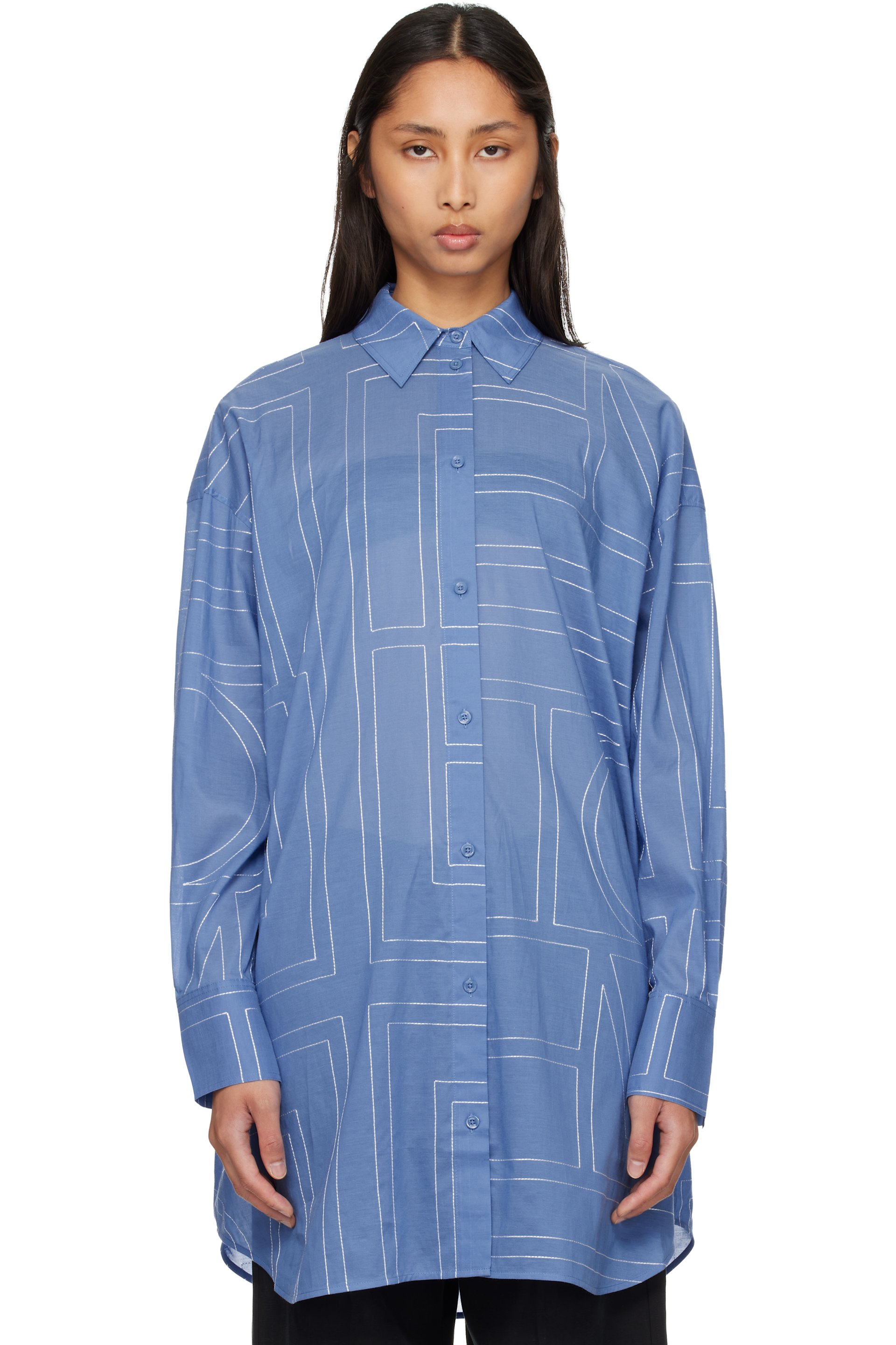 TOTEME - Blue Long Summer Shirt