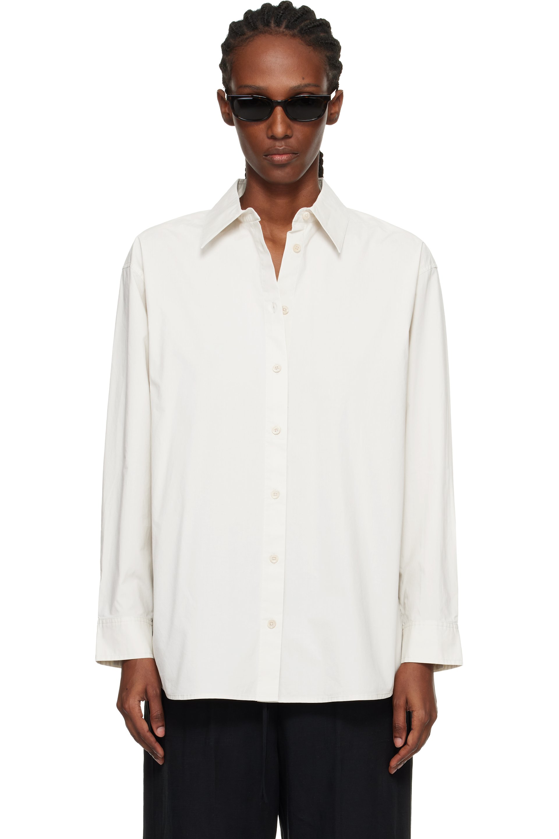 TOTEME - Off-White Classic Tumbled Shirt