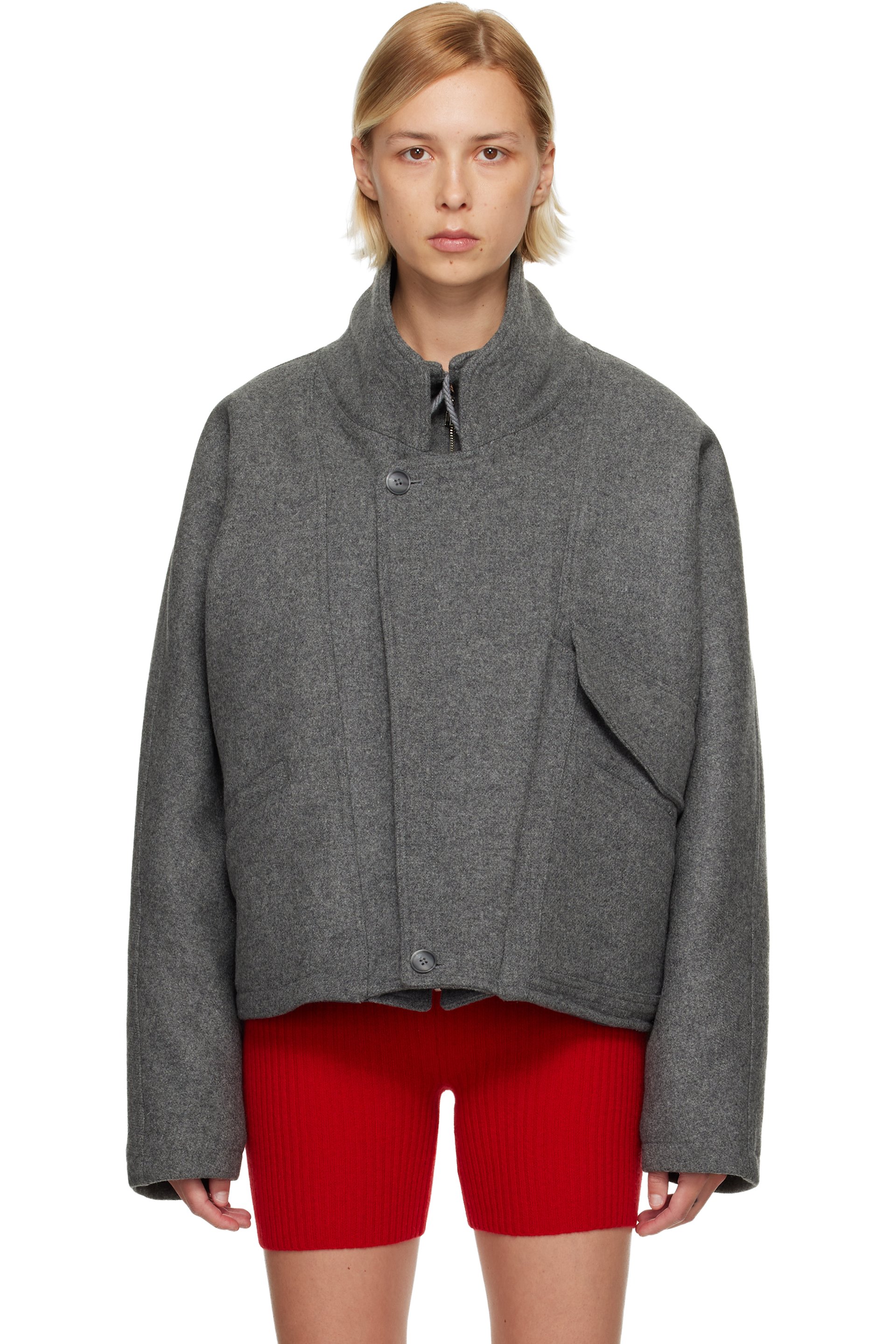 Maryam Nassir Zadeh - Blouson Augusta gris