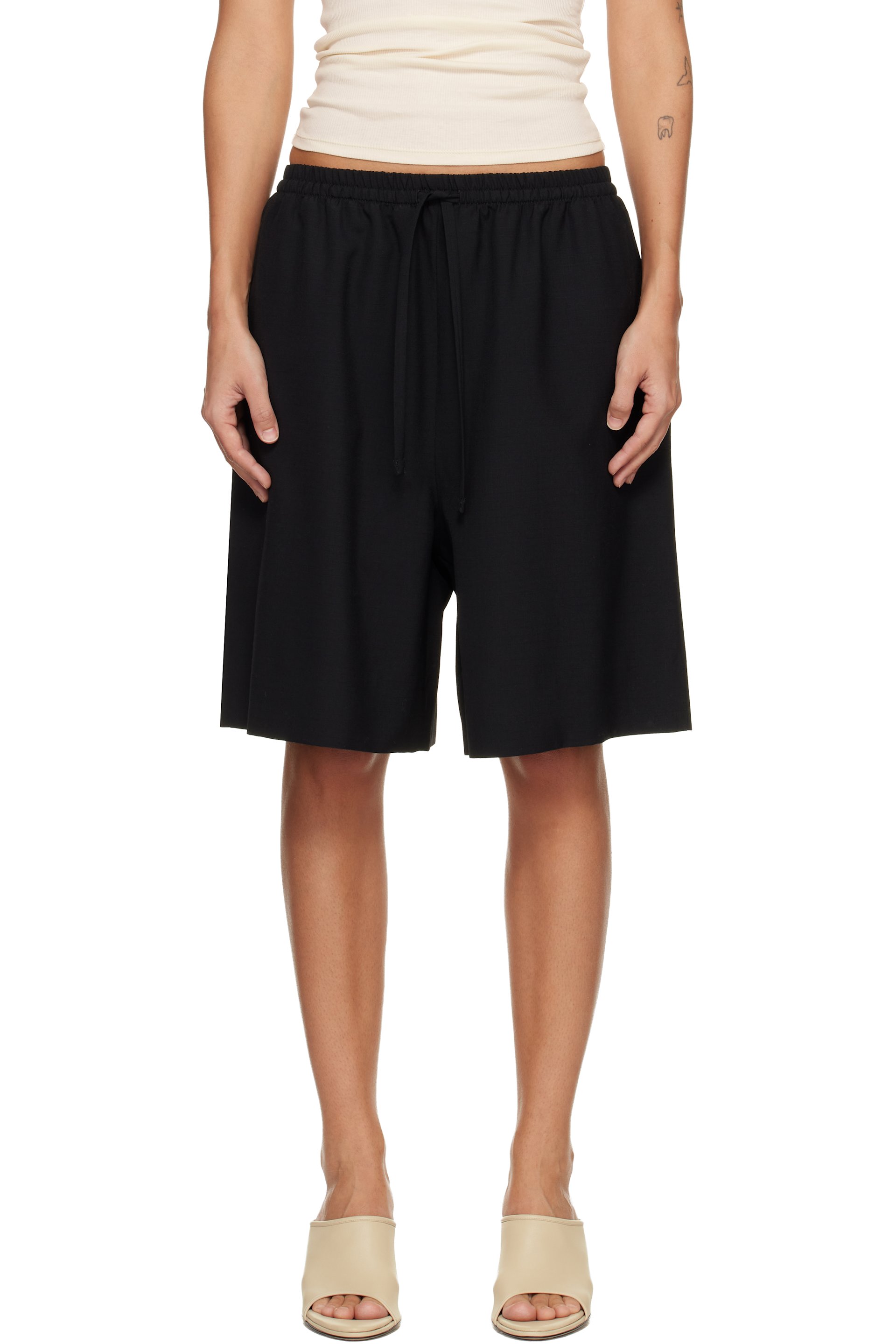 Fear of God - Black Drawstring Shorts
