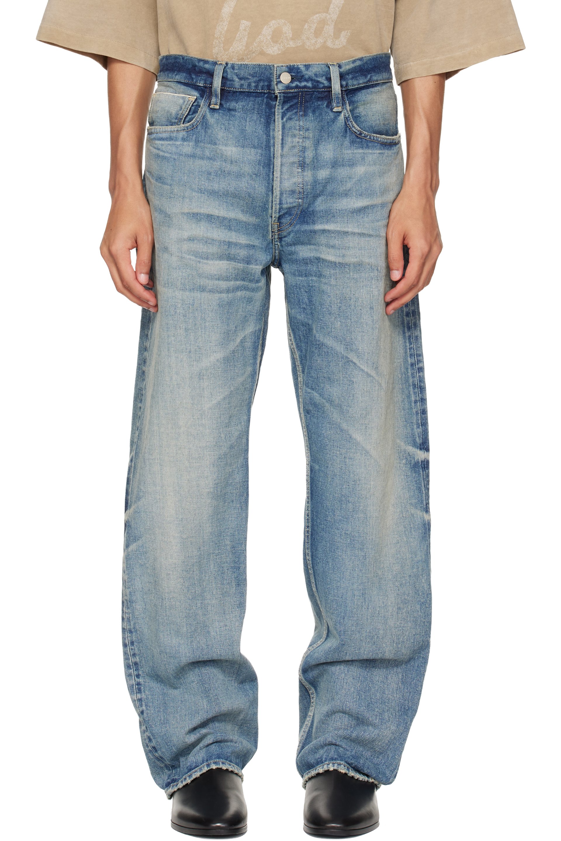 Fear of God - 蓝色 Straight 5 Pocket 牛仔裤
