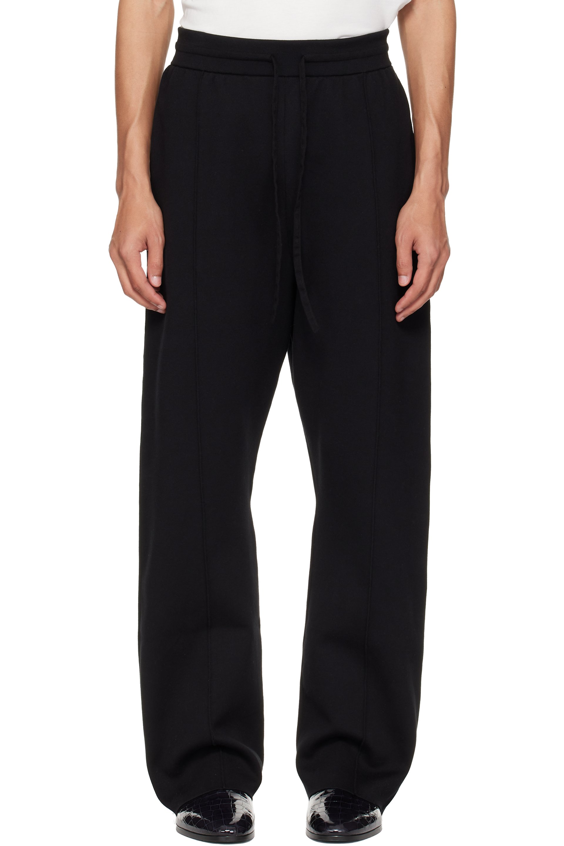 Fear of God - Black Double Knit Flared Jogging Trousers
