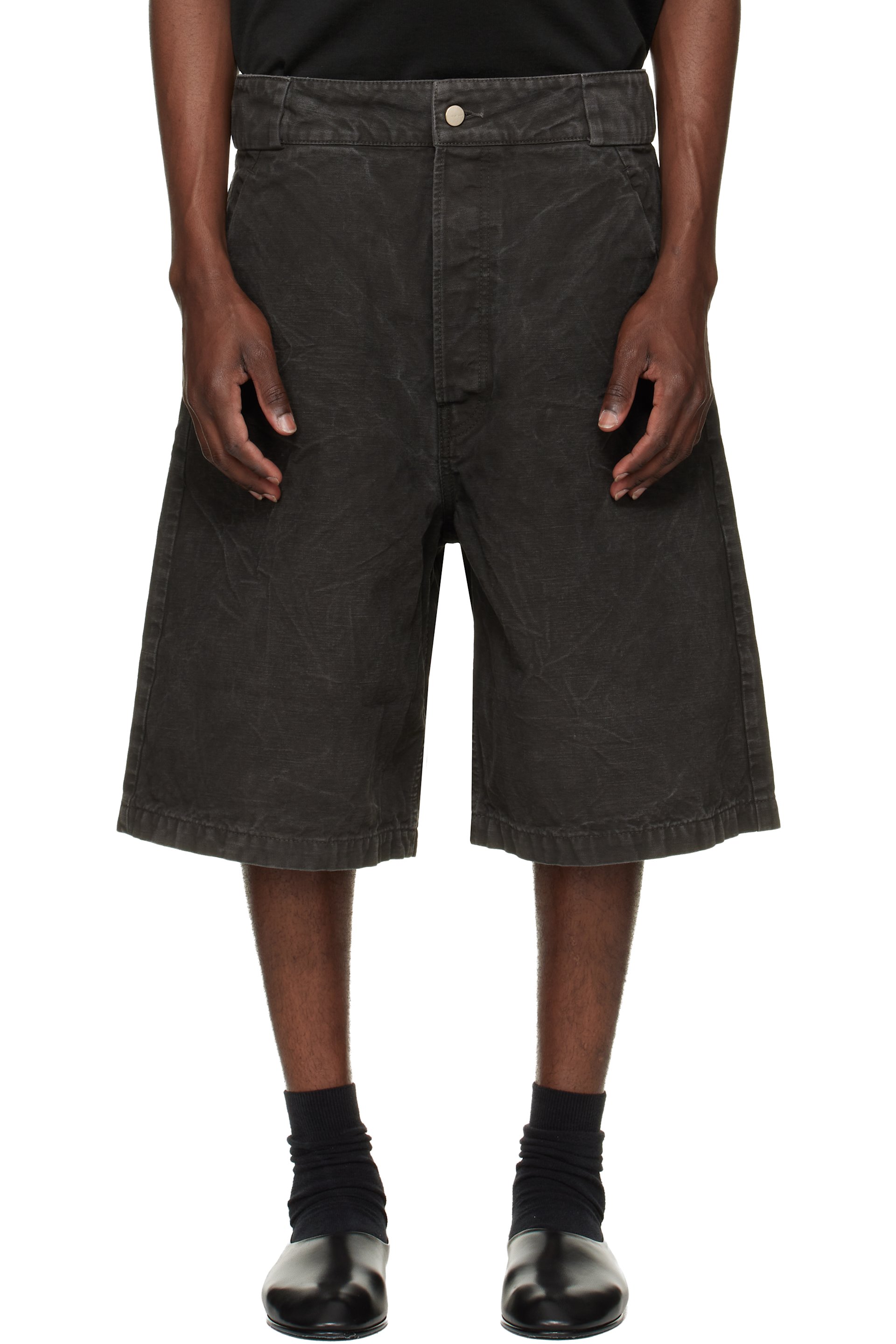 Fear of God - Black Washed Canvas Utility Shorts