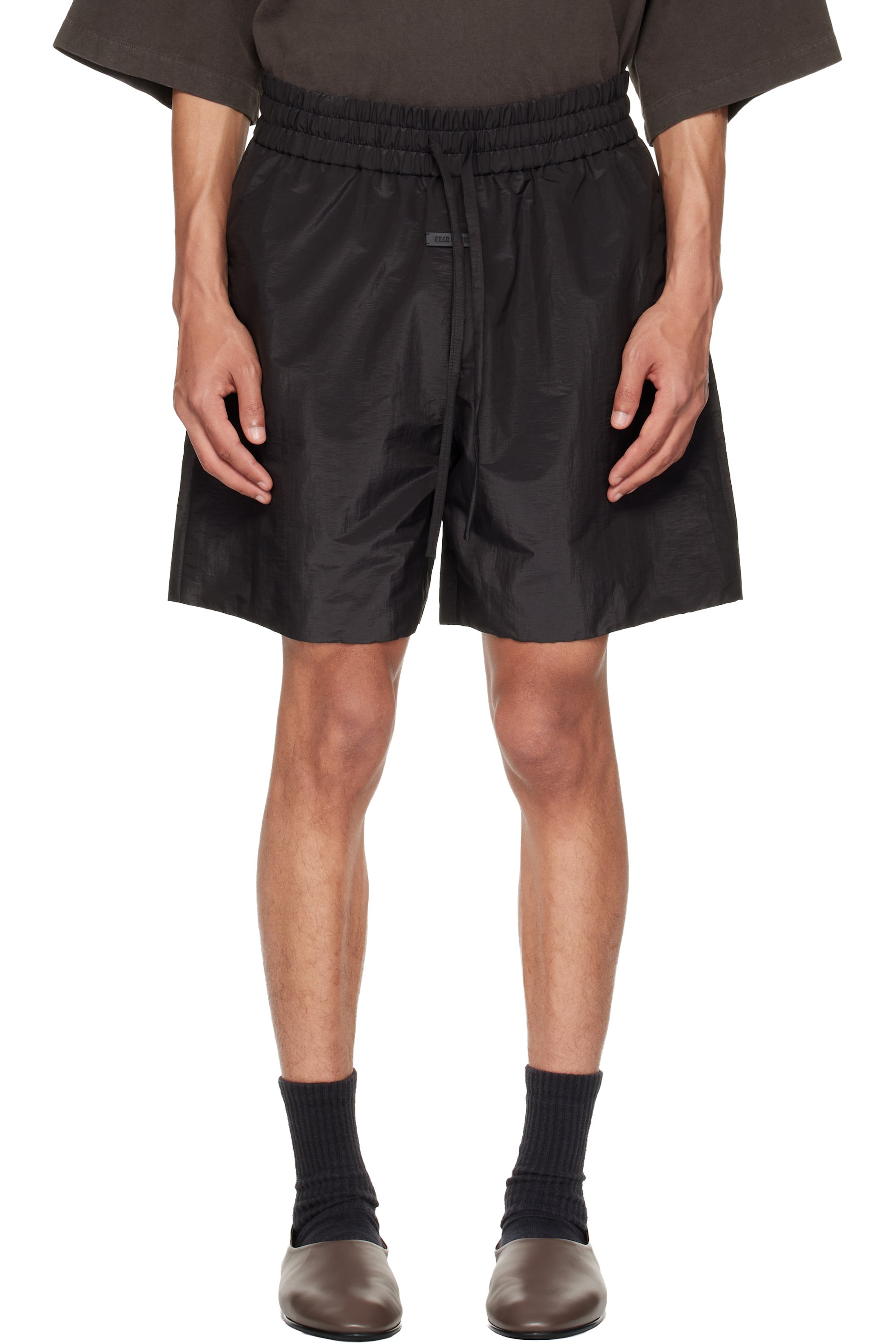 Fear of God - Black Nylon Taffeta Padded Sport Shorts