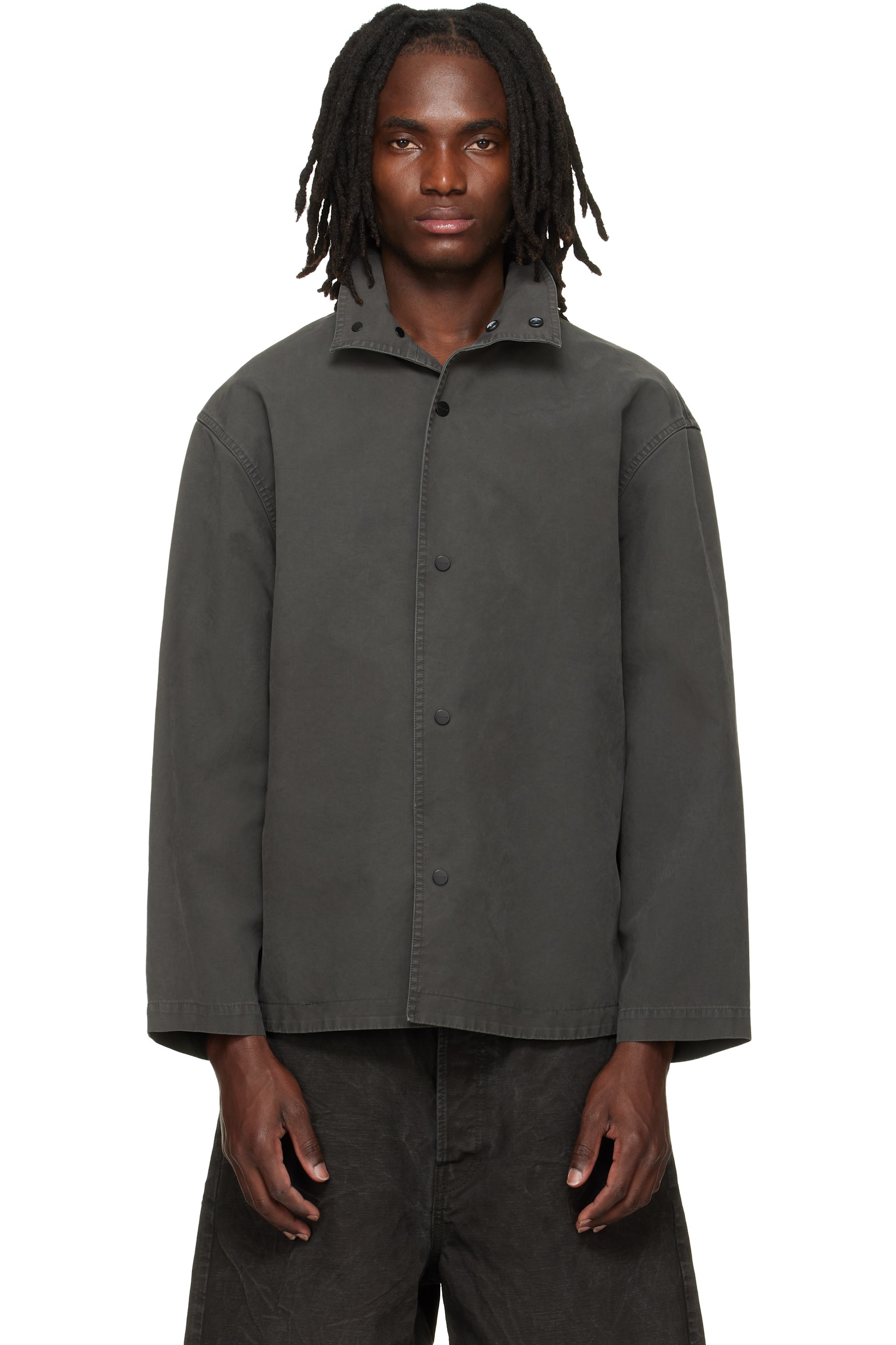 Fear of God - Blouson de sport teint en plongée gris en coton